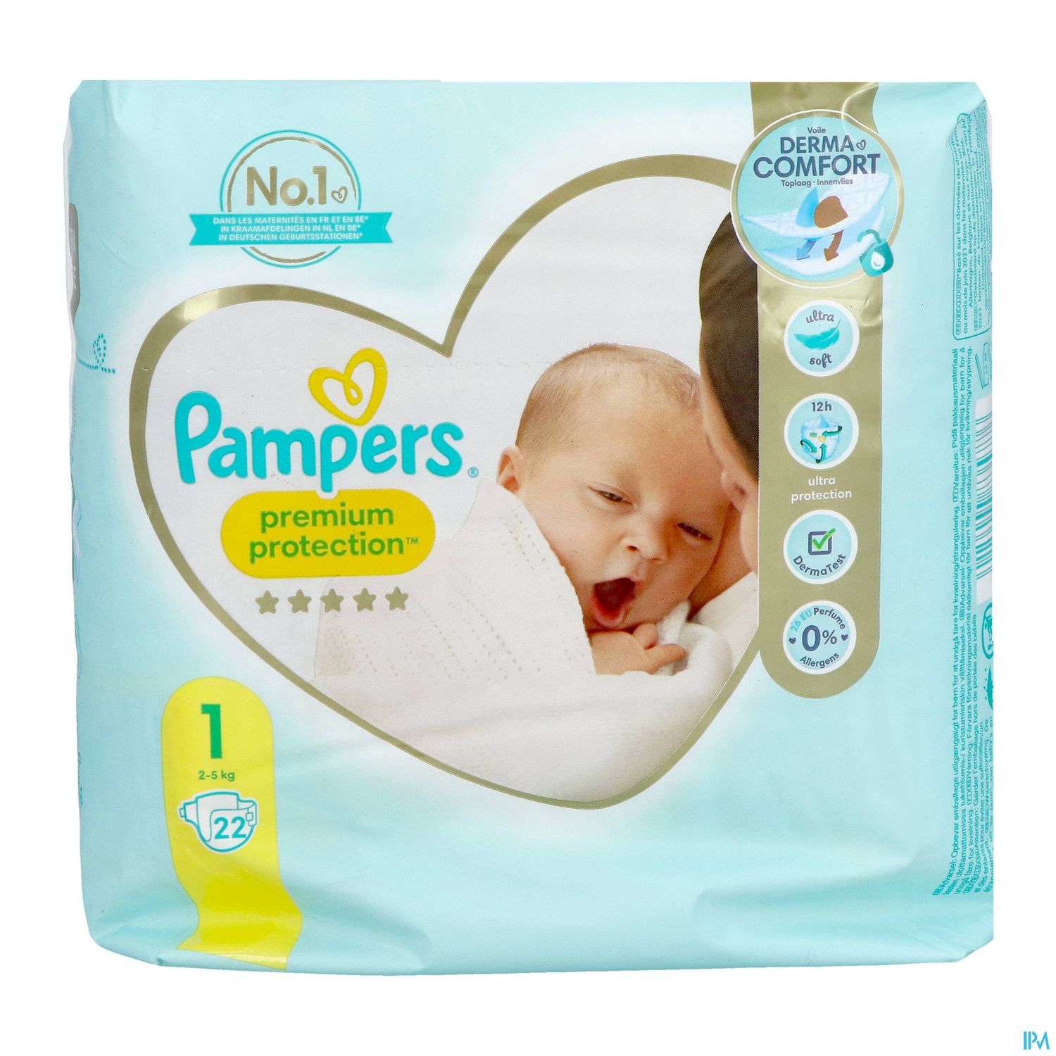 COUCH PAMPERS PREM PROT 1 2-5KG22