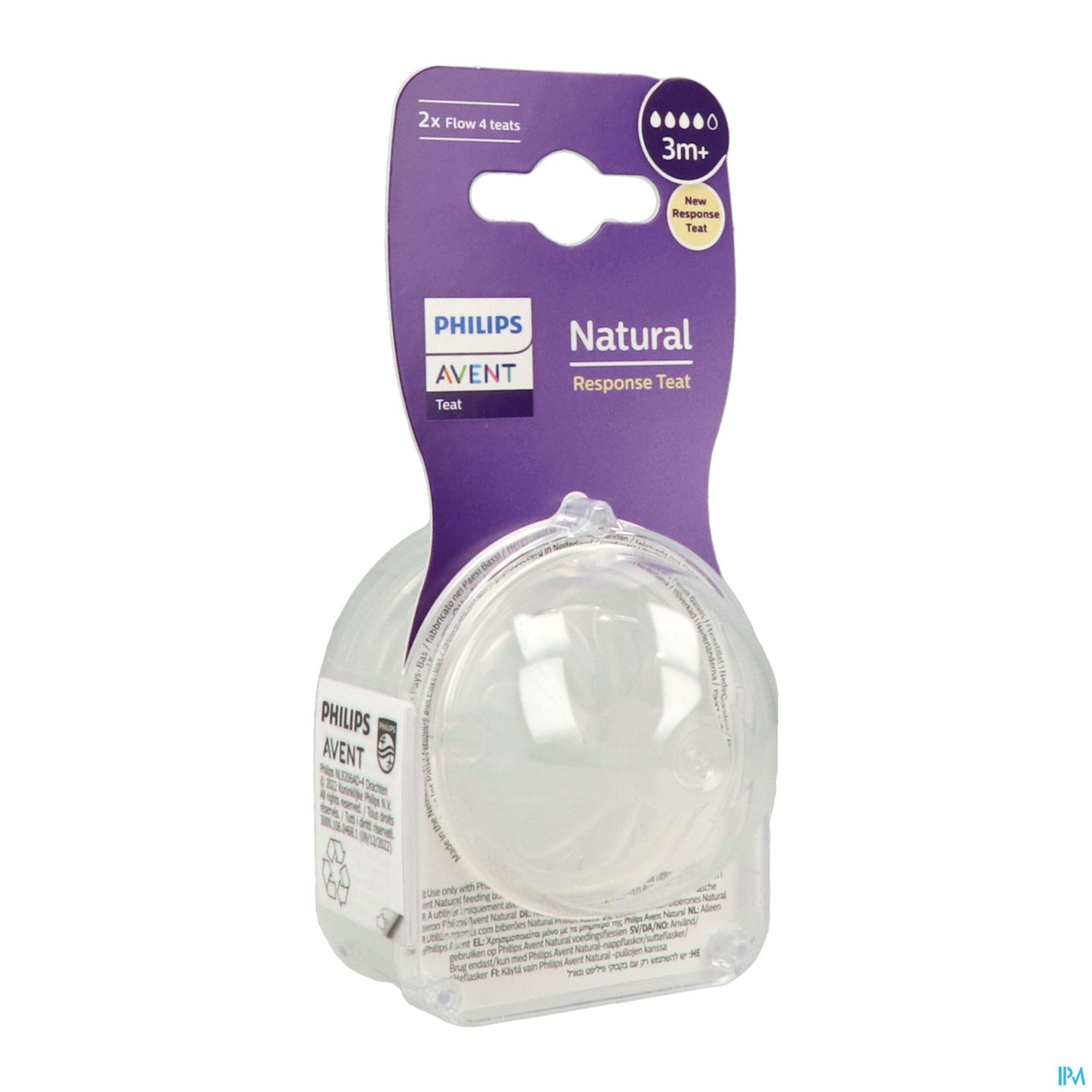 TETINE AVENT NAT RESPONSE T4 X2