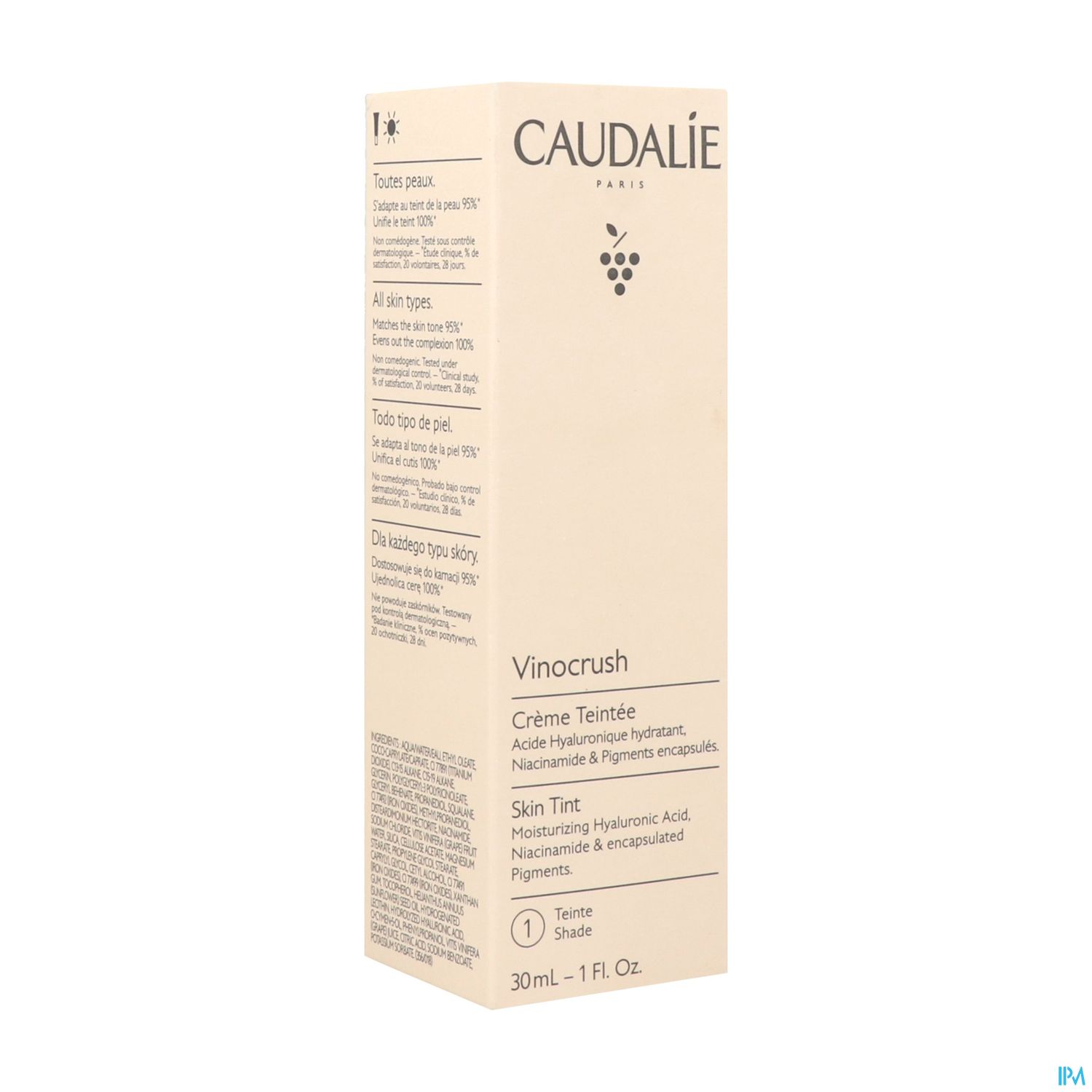 CAUDALIE VINOCRUSH CC CR TEINT 1