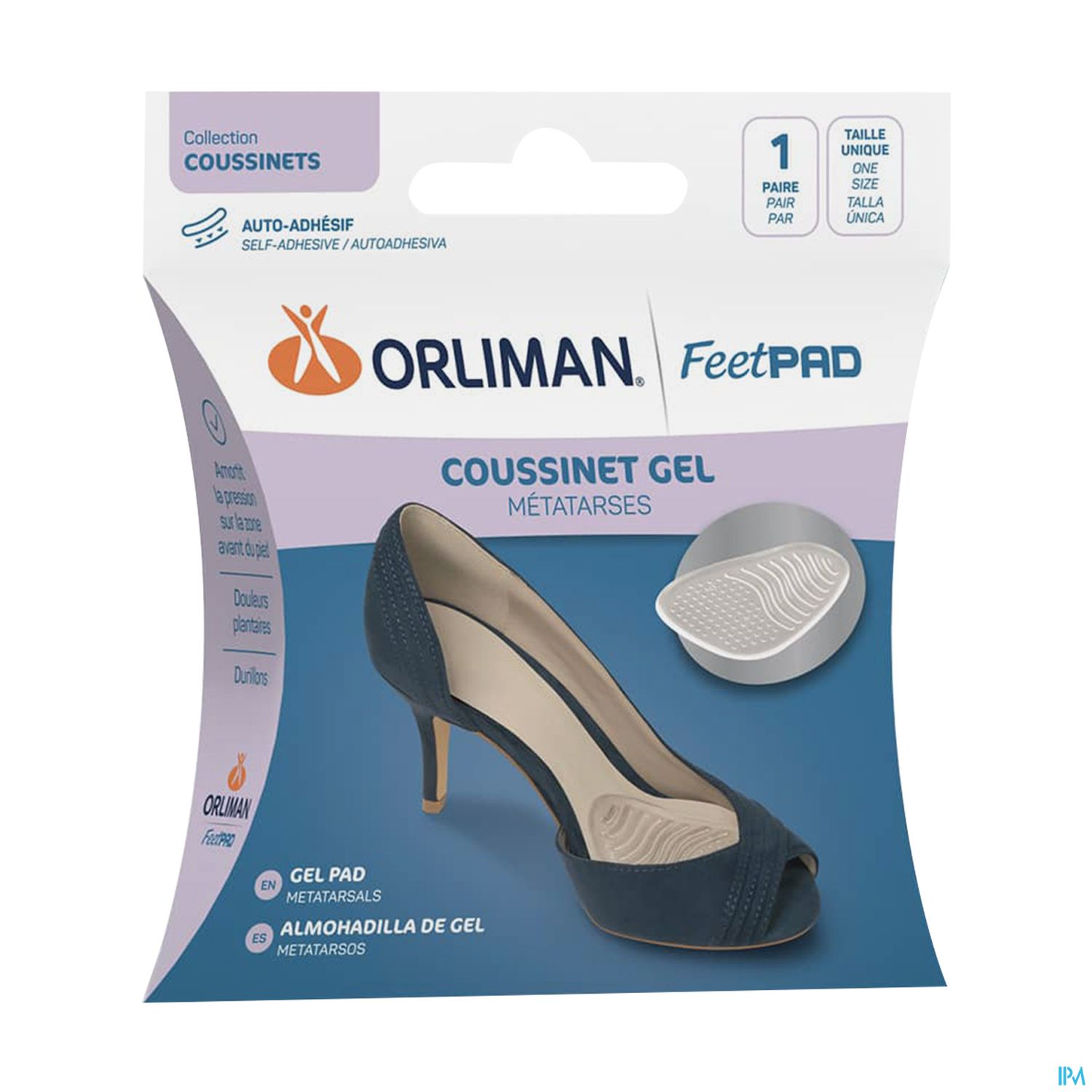 COUSSINET FEETPAD METATARSE GEL X2