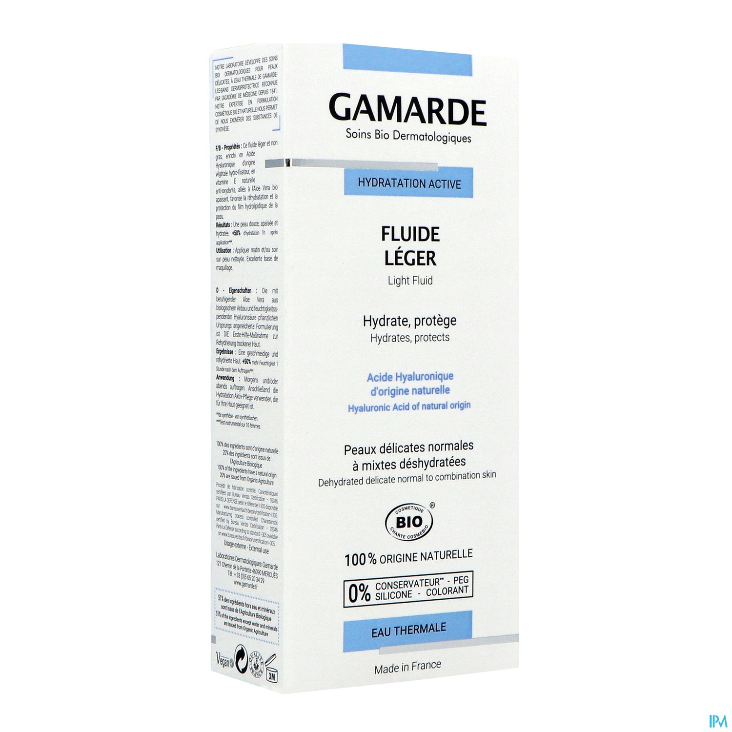 GAMARDE HYDR ACTIVE FLUID LEGER40G