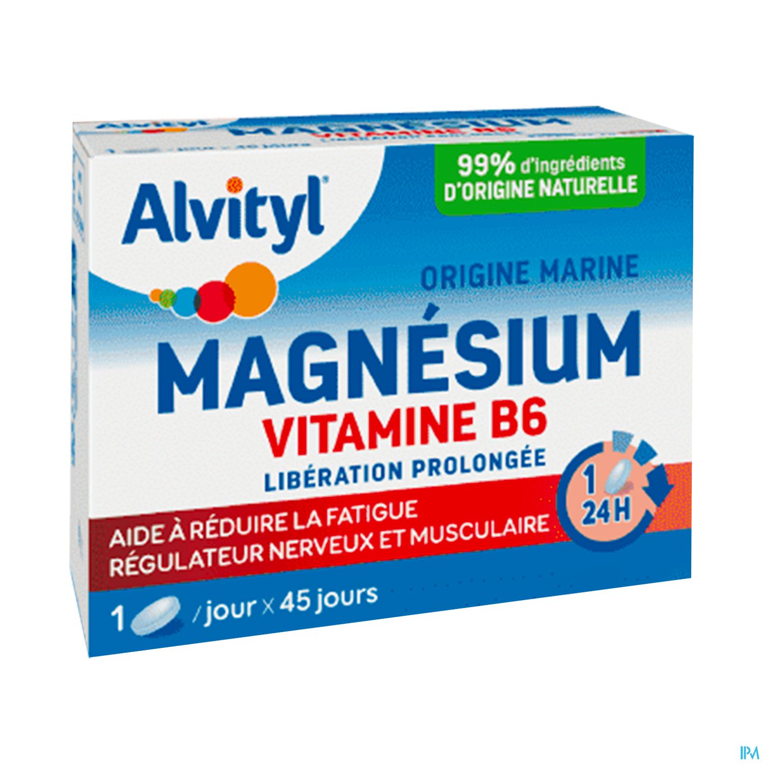 Alvityl Magnesium Vitamine B6 Comprime Liberation Prolongee 45
