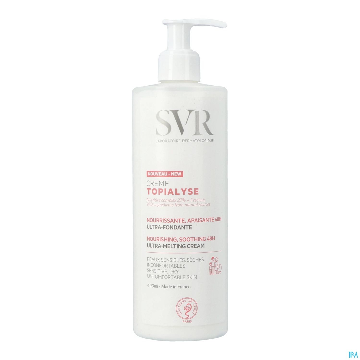 Svr Topialyse Creme Nourrissante Apaisante 48h 400ml