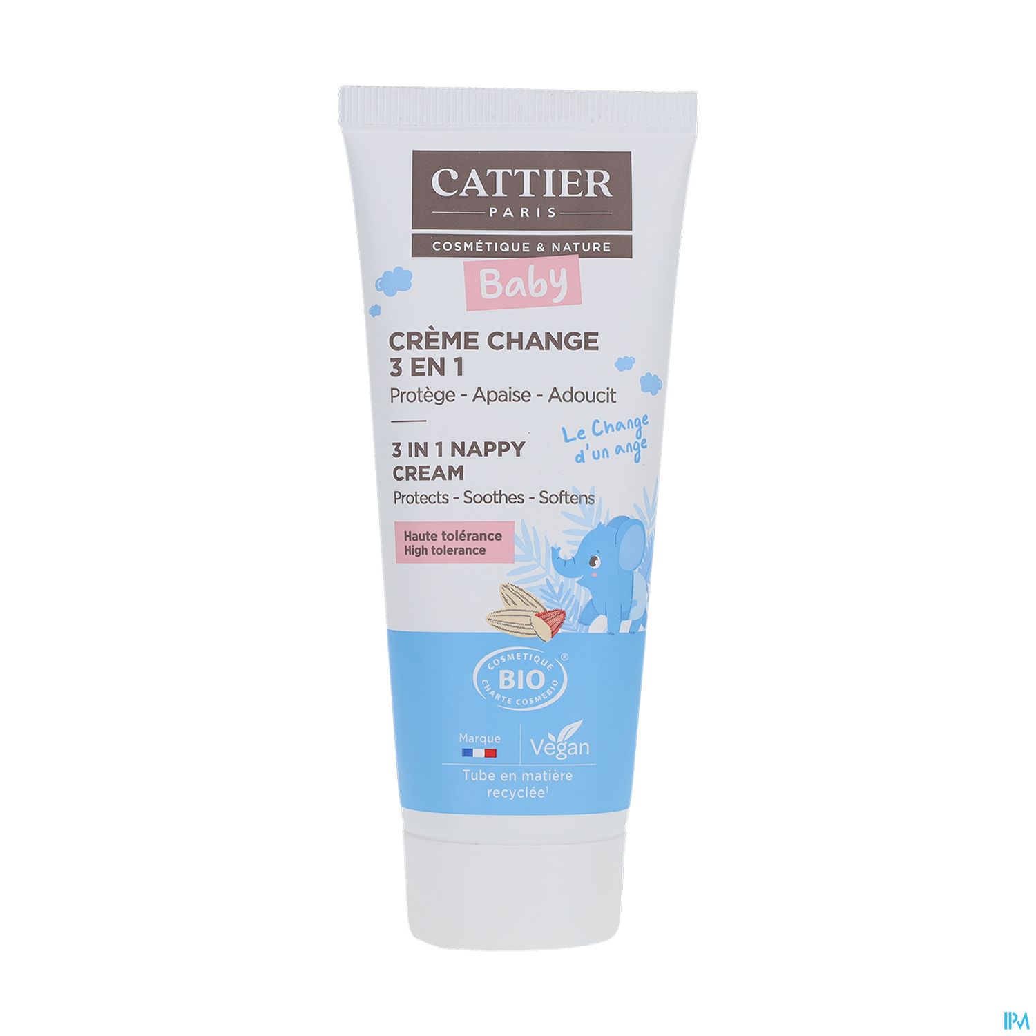 Cattier Bebe Creme Change 3en1 Bio 75ml