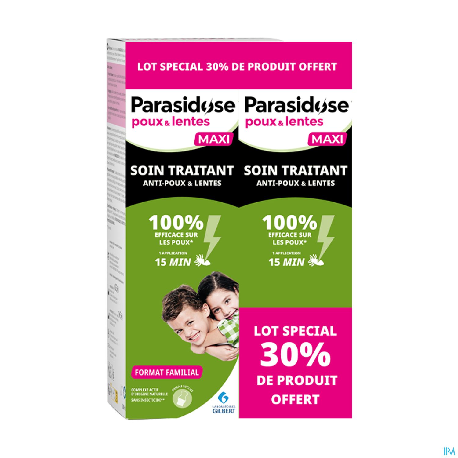 Laboratoires Gilbert Parasidose Poux Lot 2 Soins Traitants 200ml = -30%