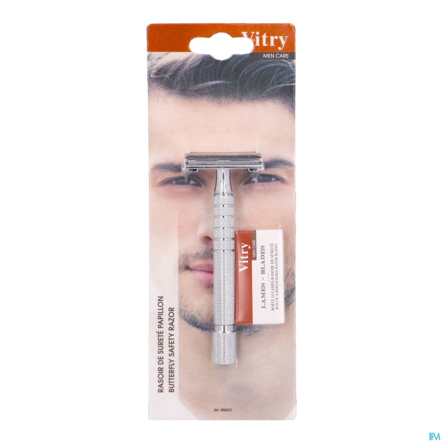 Vitry Men Care Rasoir De Surete Papillon + 10 Lames Offert