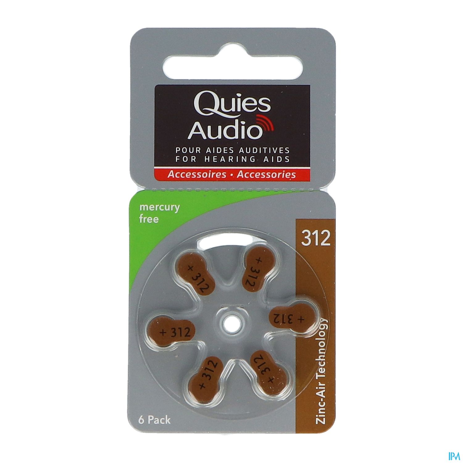 QUIES PILE AUDITIVE MODELE 312 X6