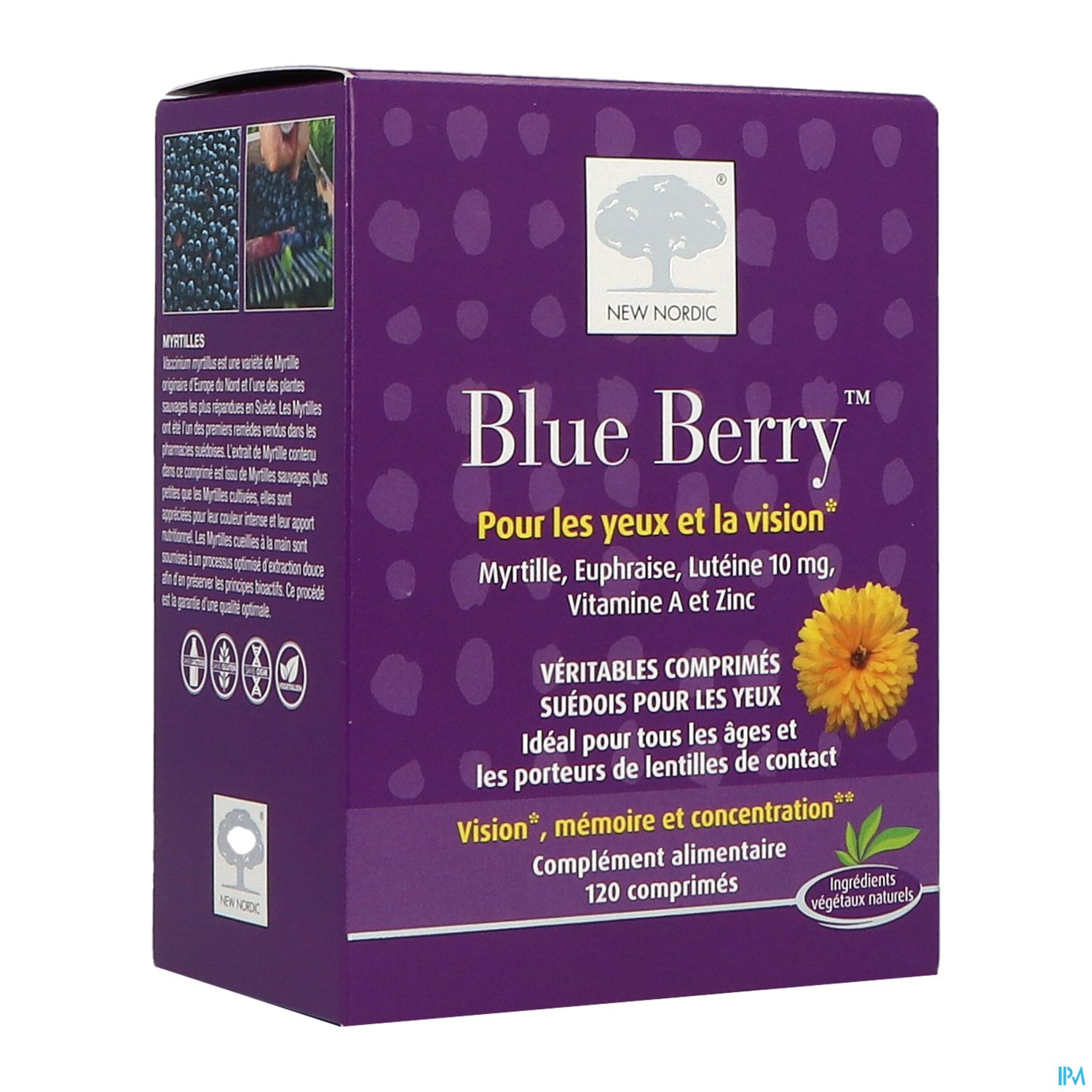 New Nordic Blue Berry Comprime 120