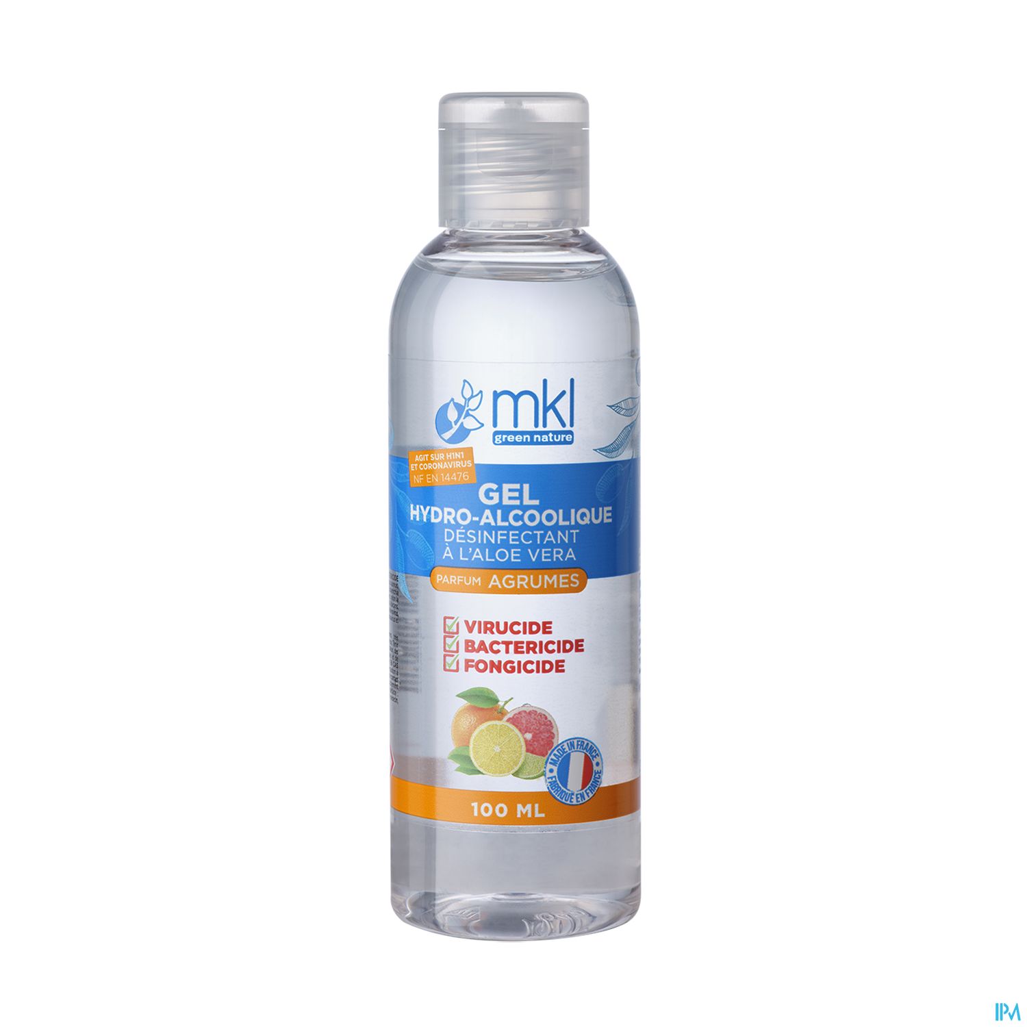 Mkl Green Nature Gel Hydroalcoolique Agrumes 100ml