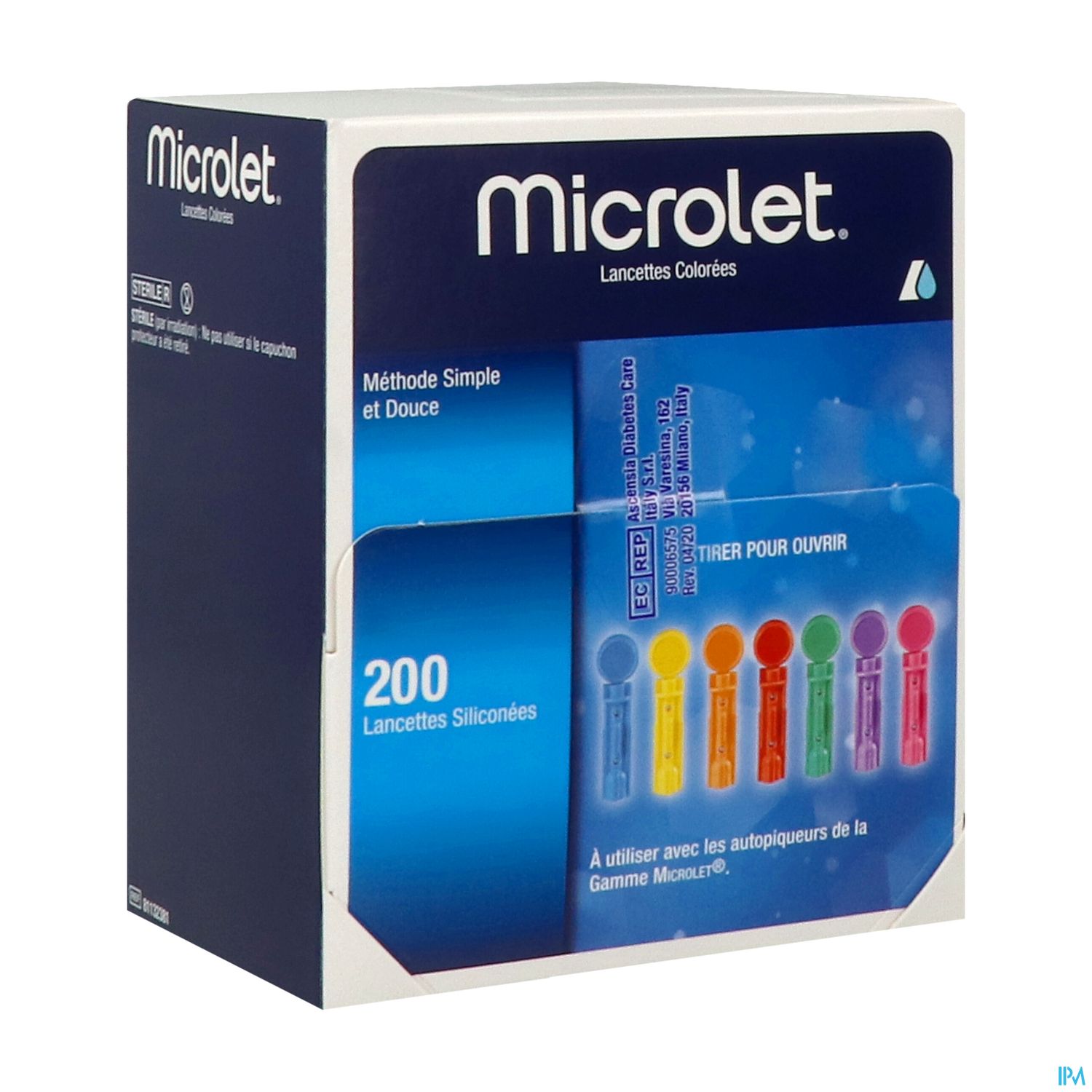 MICROLET LANCETTE COLORE 200 — Pharmacie Européenne 24/24 by Nexum
