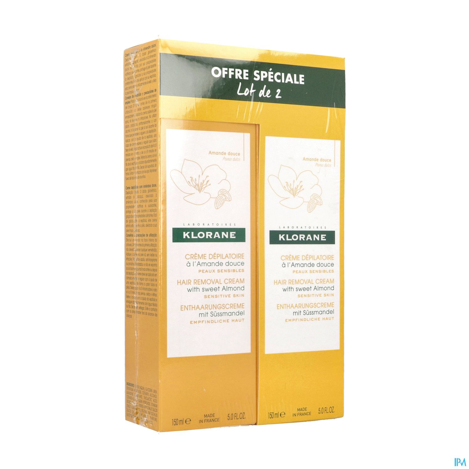 KLORANE CR DEPIL JAMBE 150MLX2