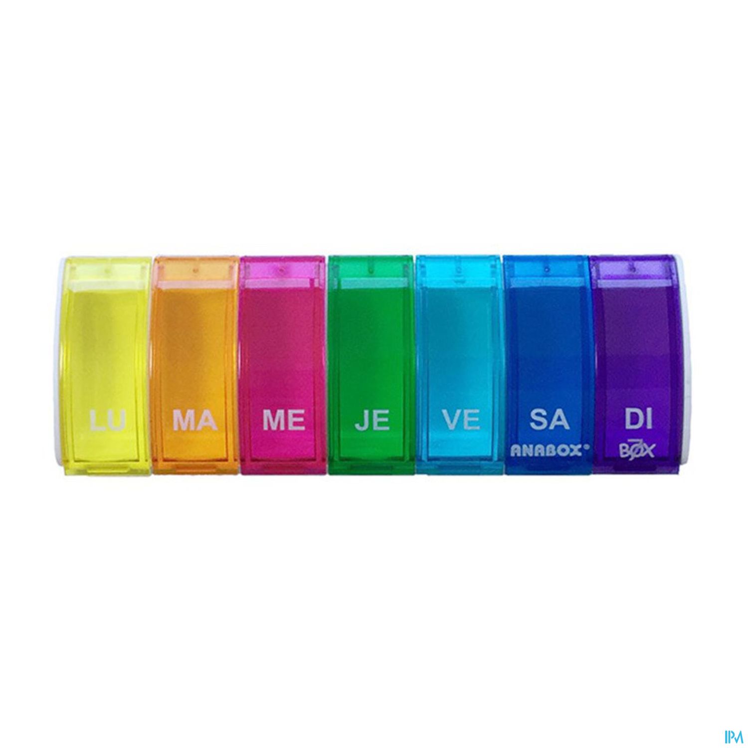ANABOX PILULIER BOX 7 MULTICOL