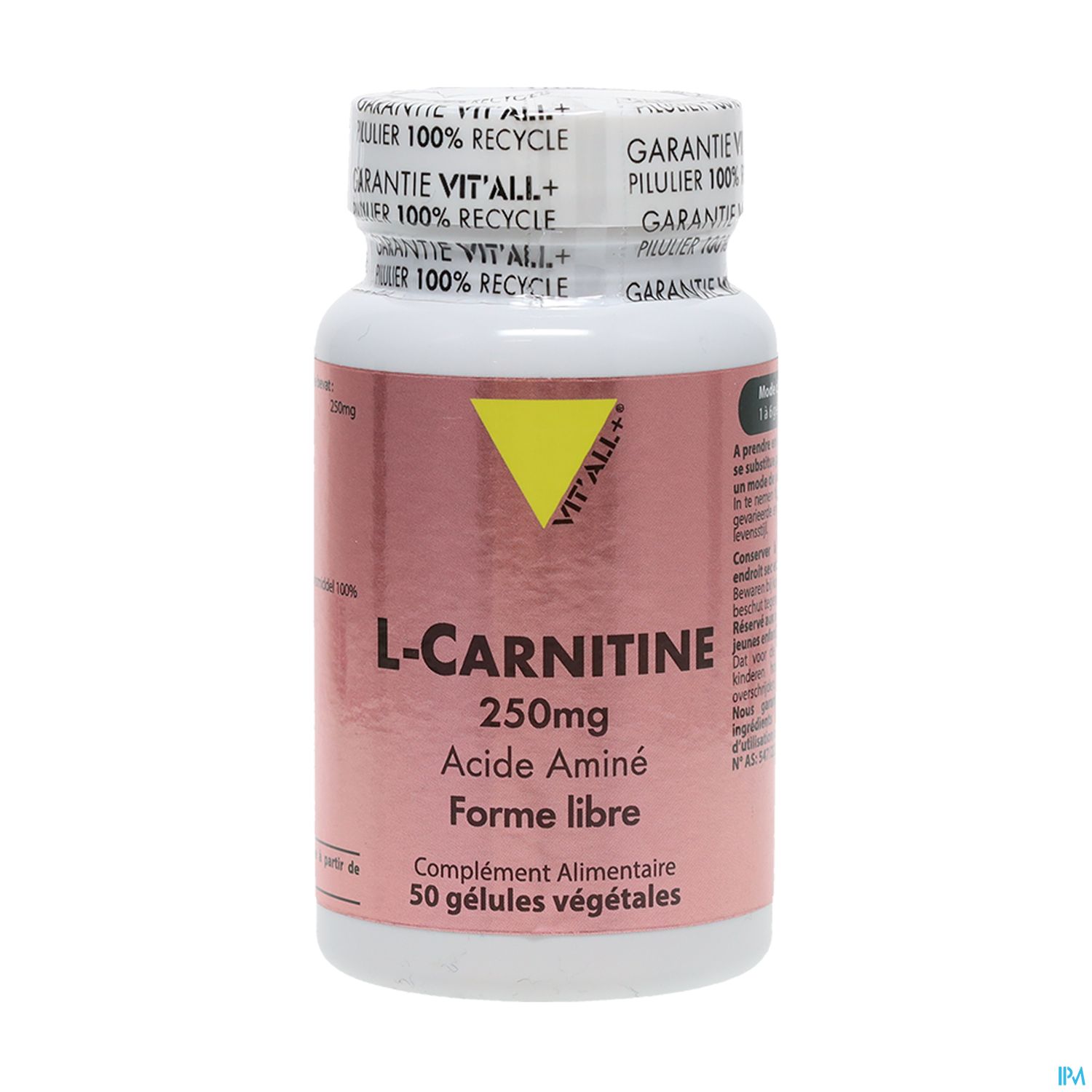 VIT ALL+ L CARNITINE 250MG CAPS 50