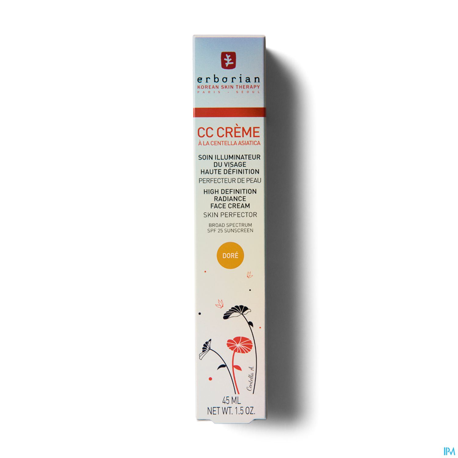 Erborian Cc Creme Centella Asiatica Spf25 Dore 45ml