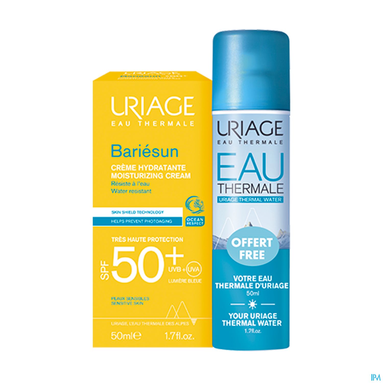 Uriage Bariesun Creme Hydratante Spf50+ 50ml + Eau Thermale 50ml Offerte