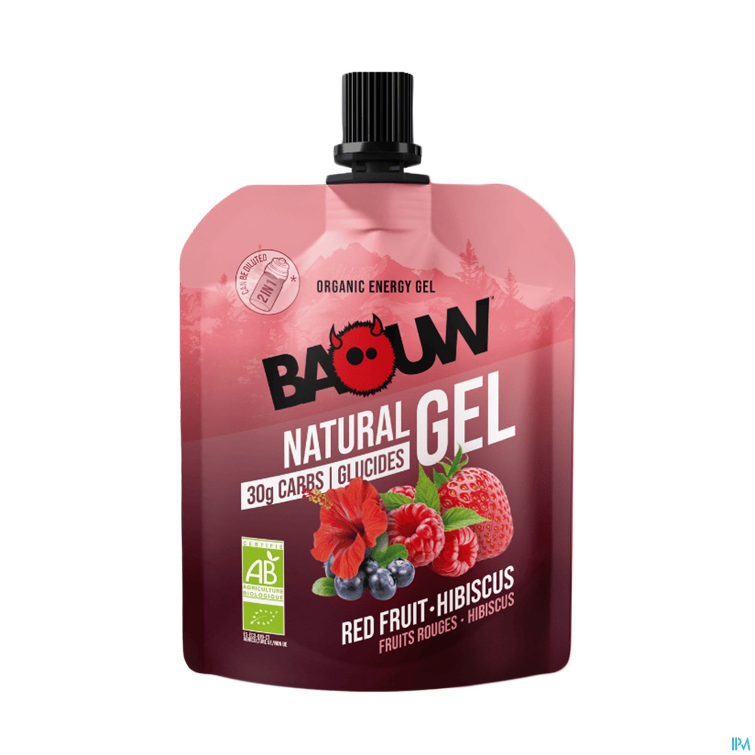 Baouw Gel Energetique Bio Fruits Rouges 85g