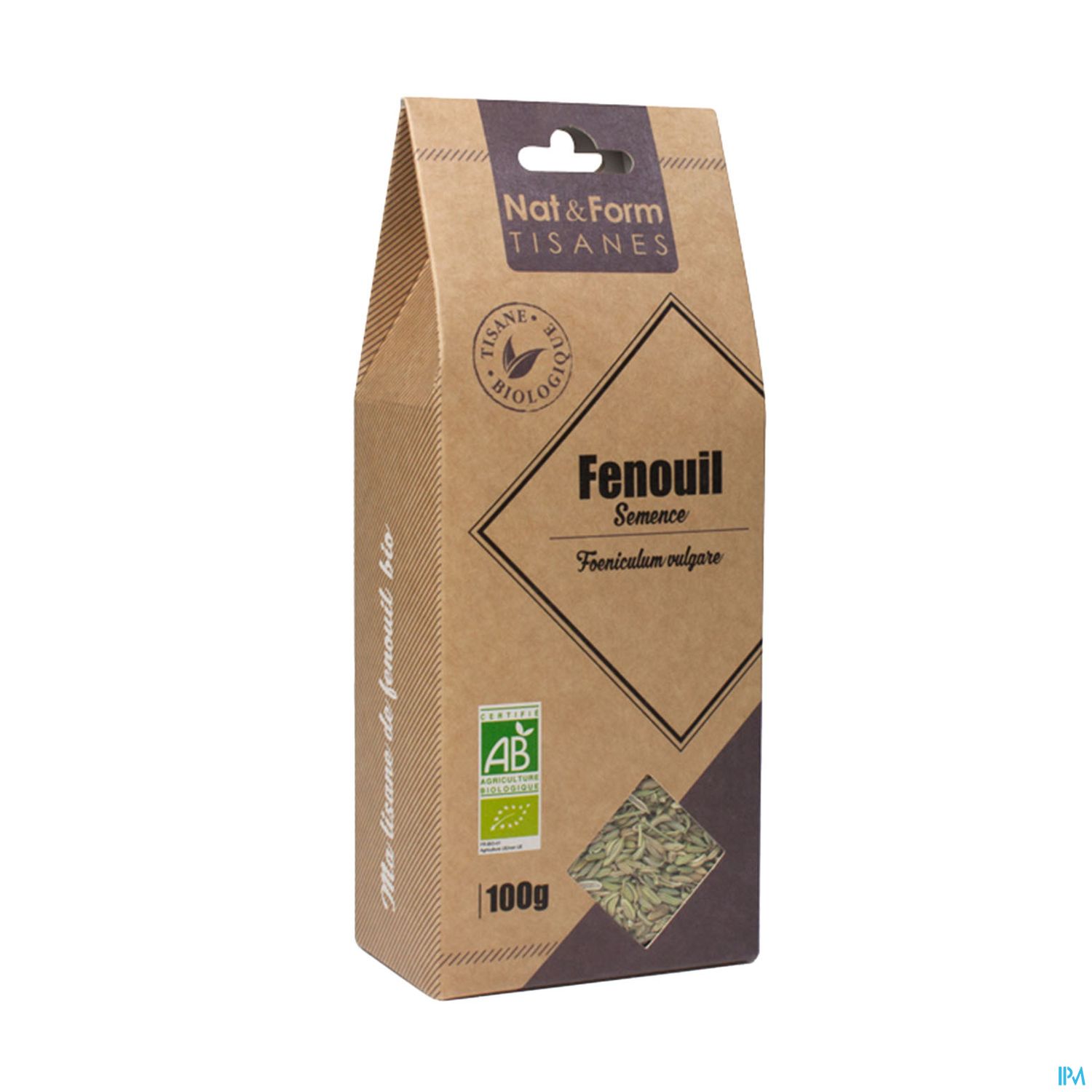 NAT&FORM TIS FENOUIL SEM BIO 100G