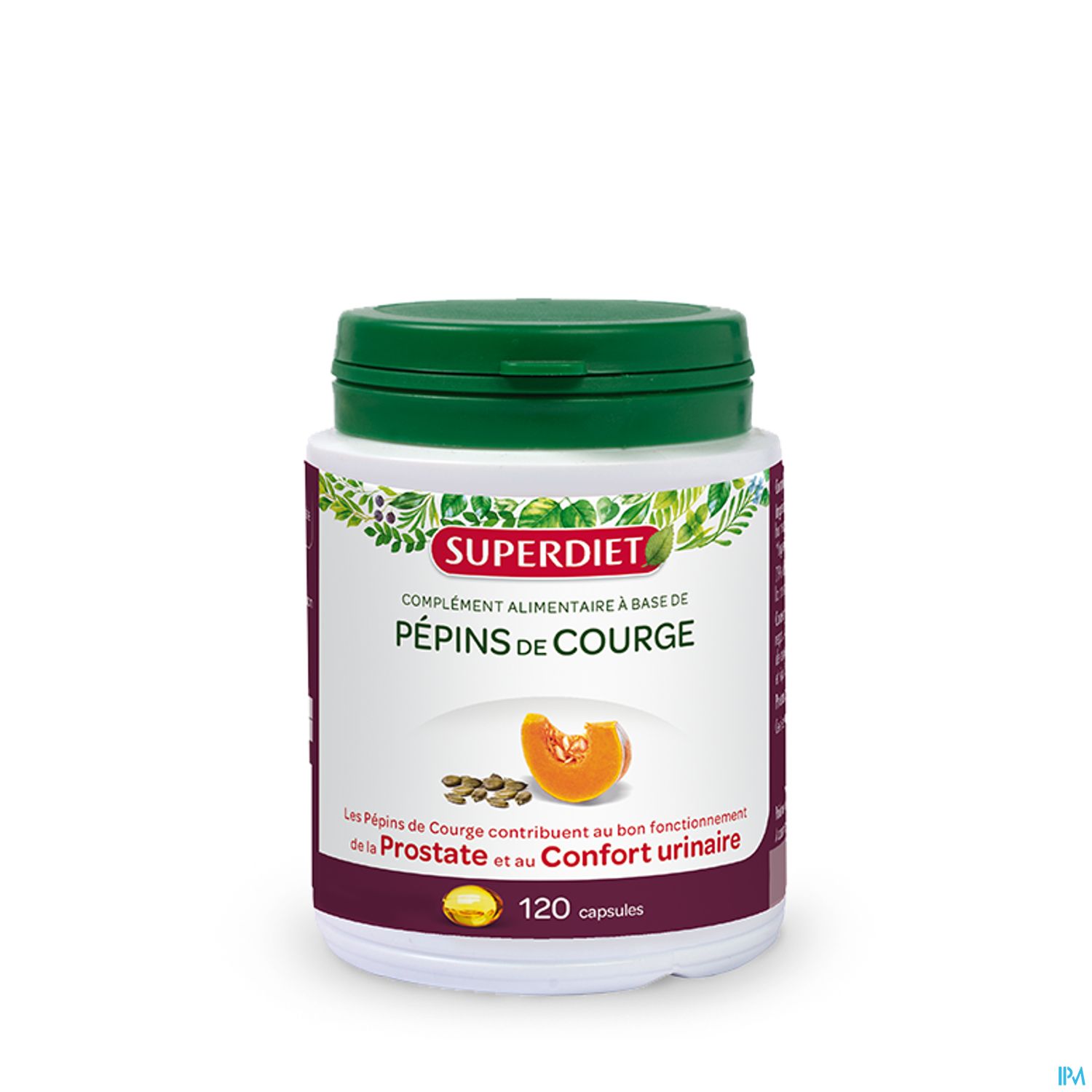 Superdiet Huile De Pepin De Courge Capsule 120