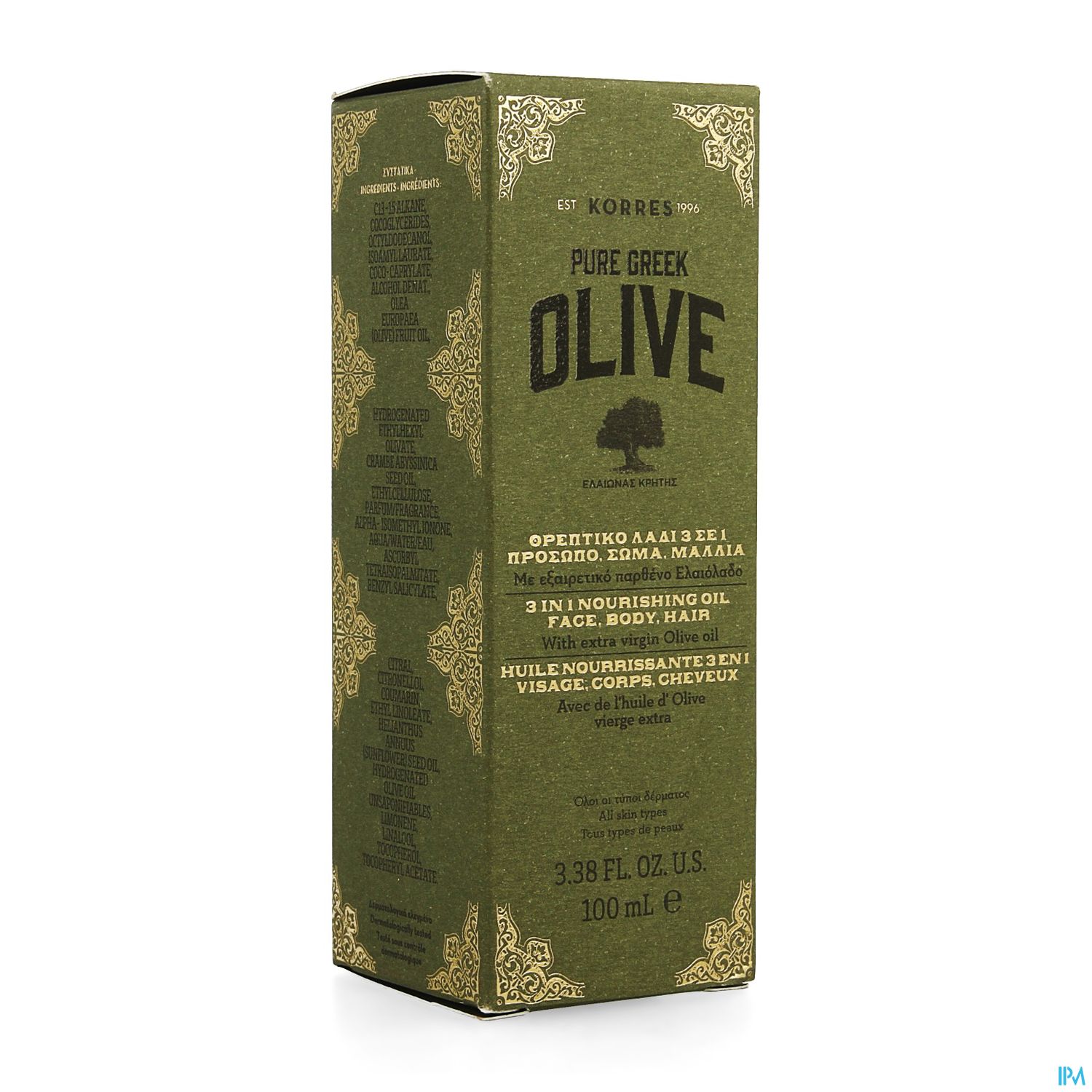 KORRES OLIVE HLE NOURR 3EN1 100ML