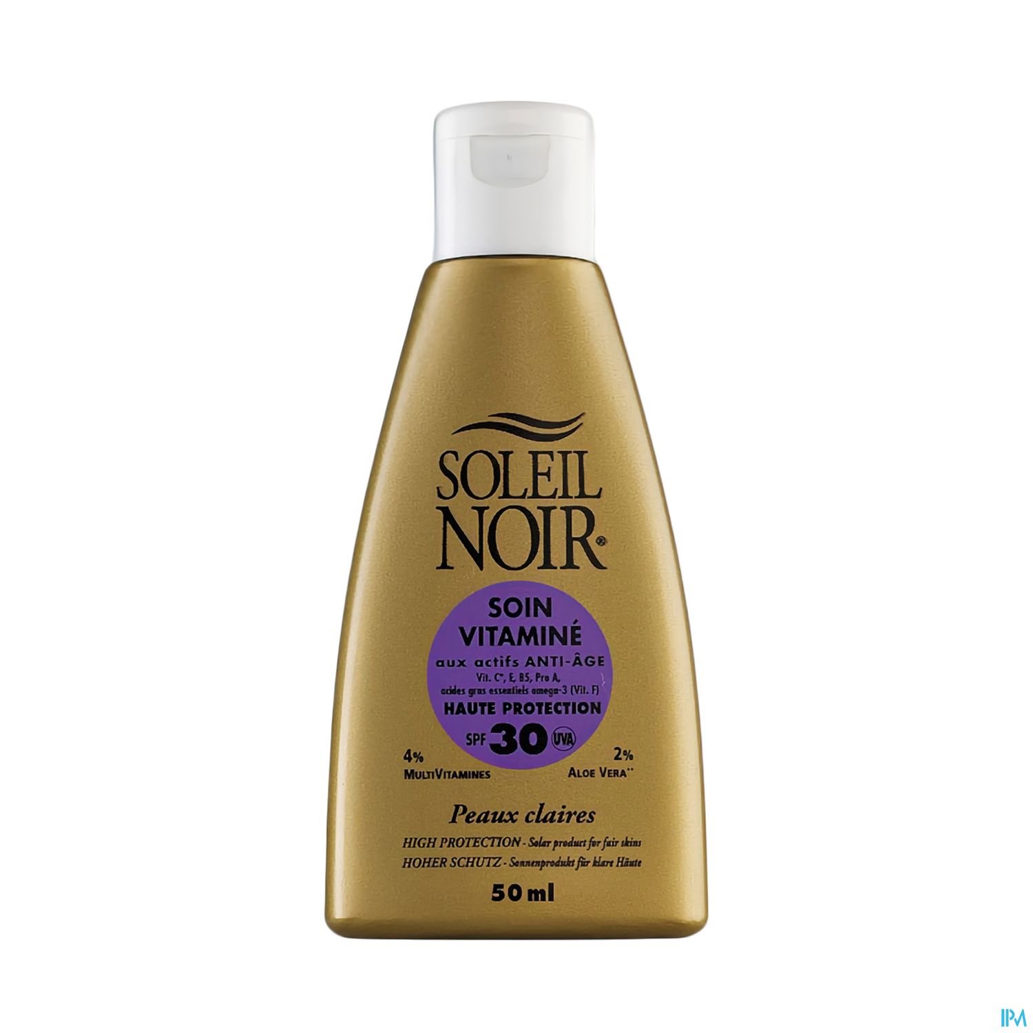 Soleil Noir Soin Vitamine Ip 30 Haute Protection 50ml