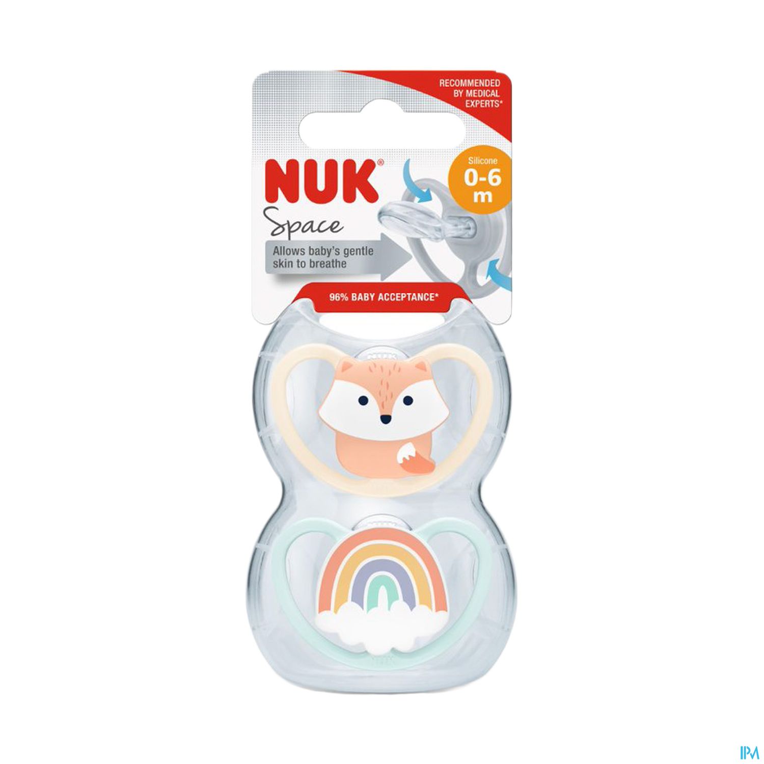 Nuk Sucette Silicone Space 0/6m Garcon X2