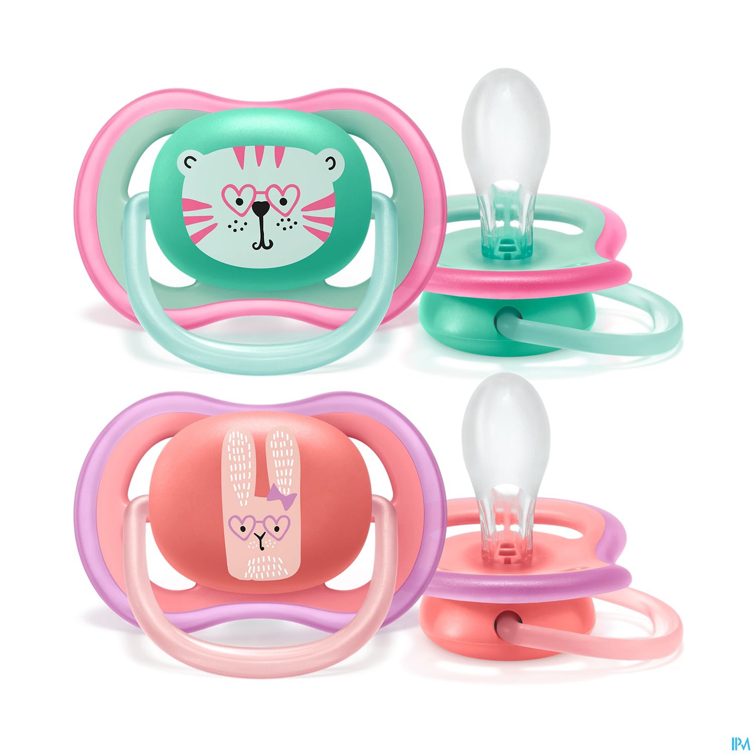 Avent Sucette Ultra Air Duo Jour Nuit Deco +18mois X2
