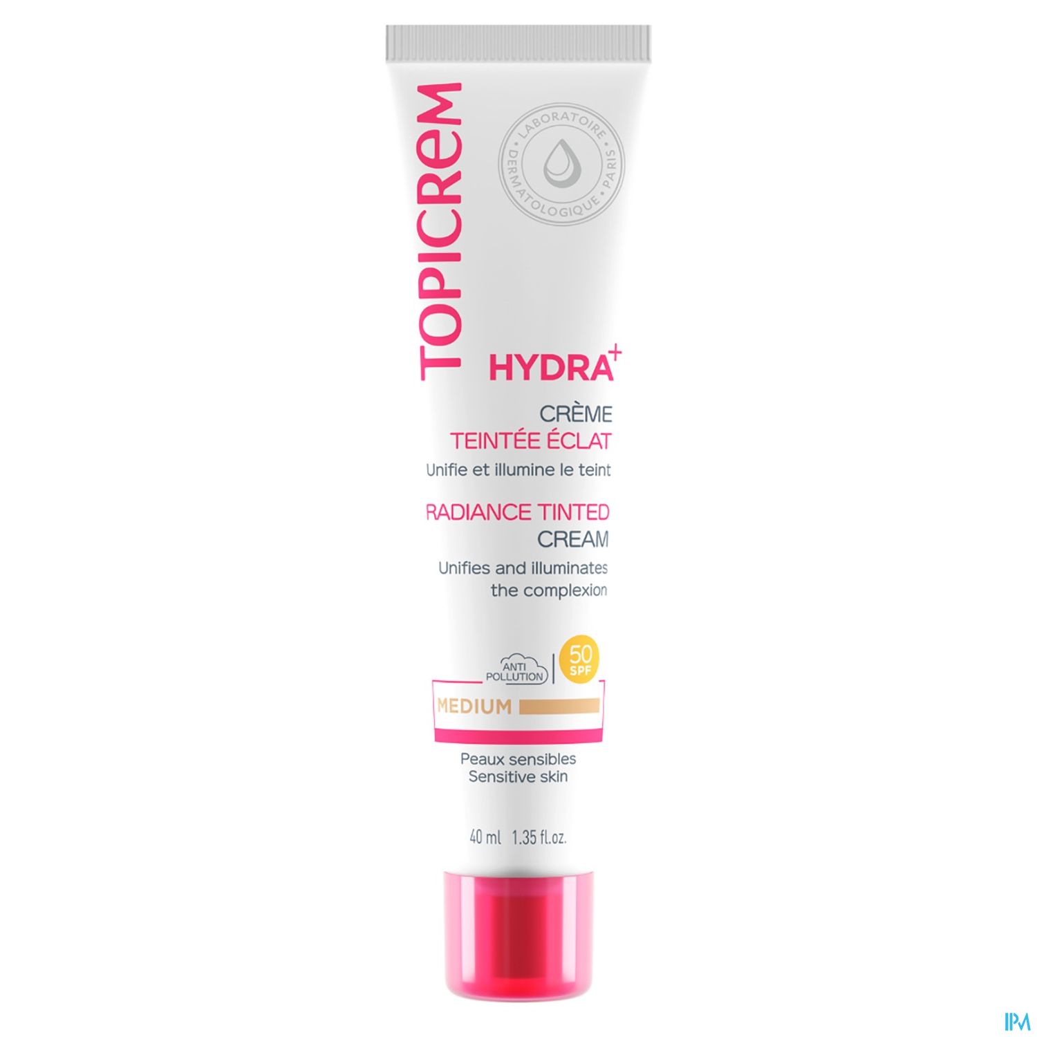 TOPICREM HYDRA+ CR TEINTE MED 40ML
