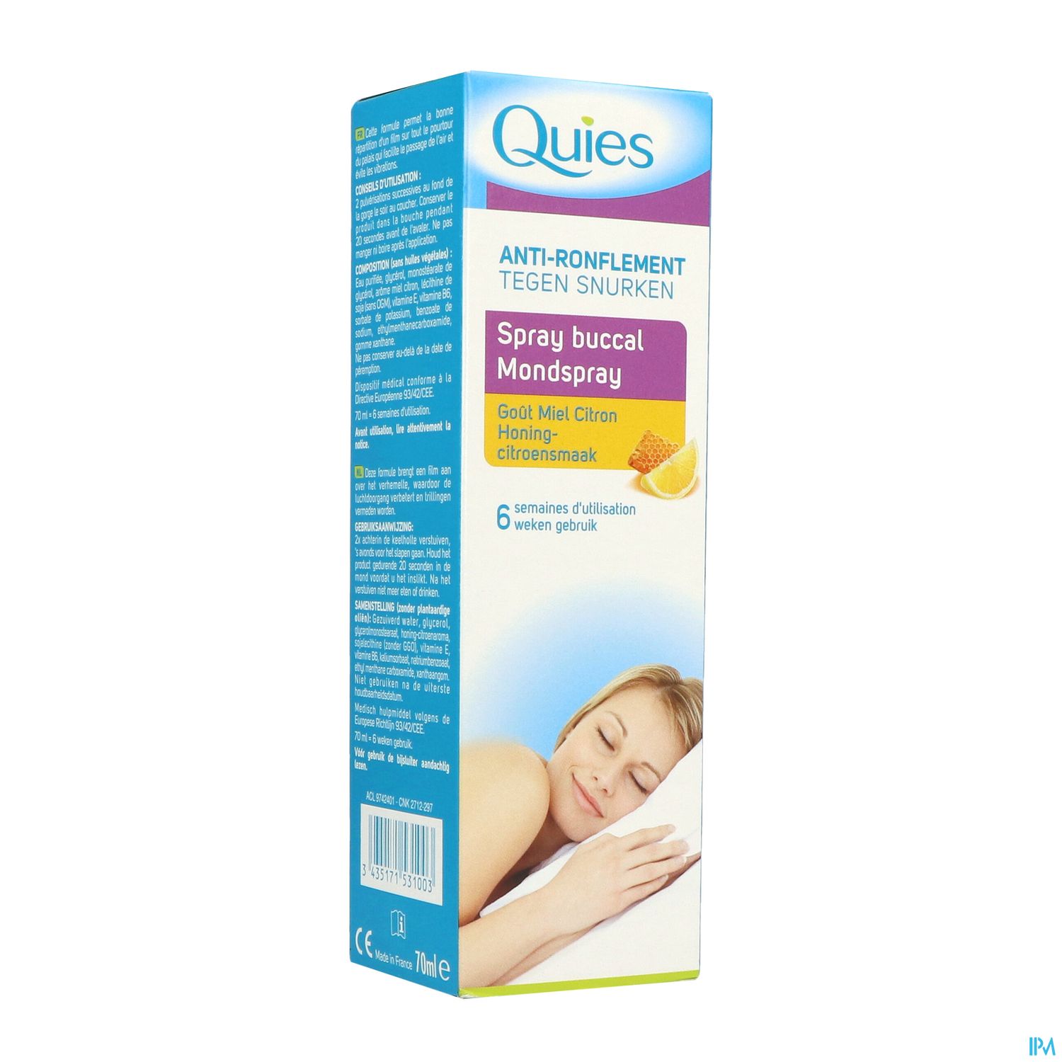 QUIES A/RONF MIEL/CIT SPR 70ML