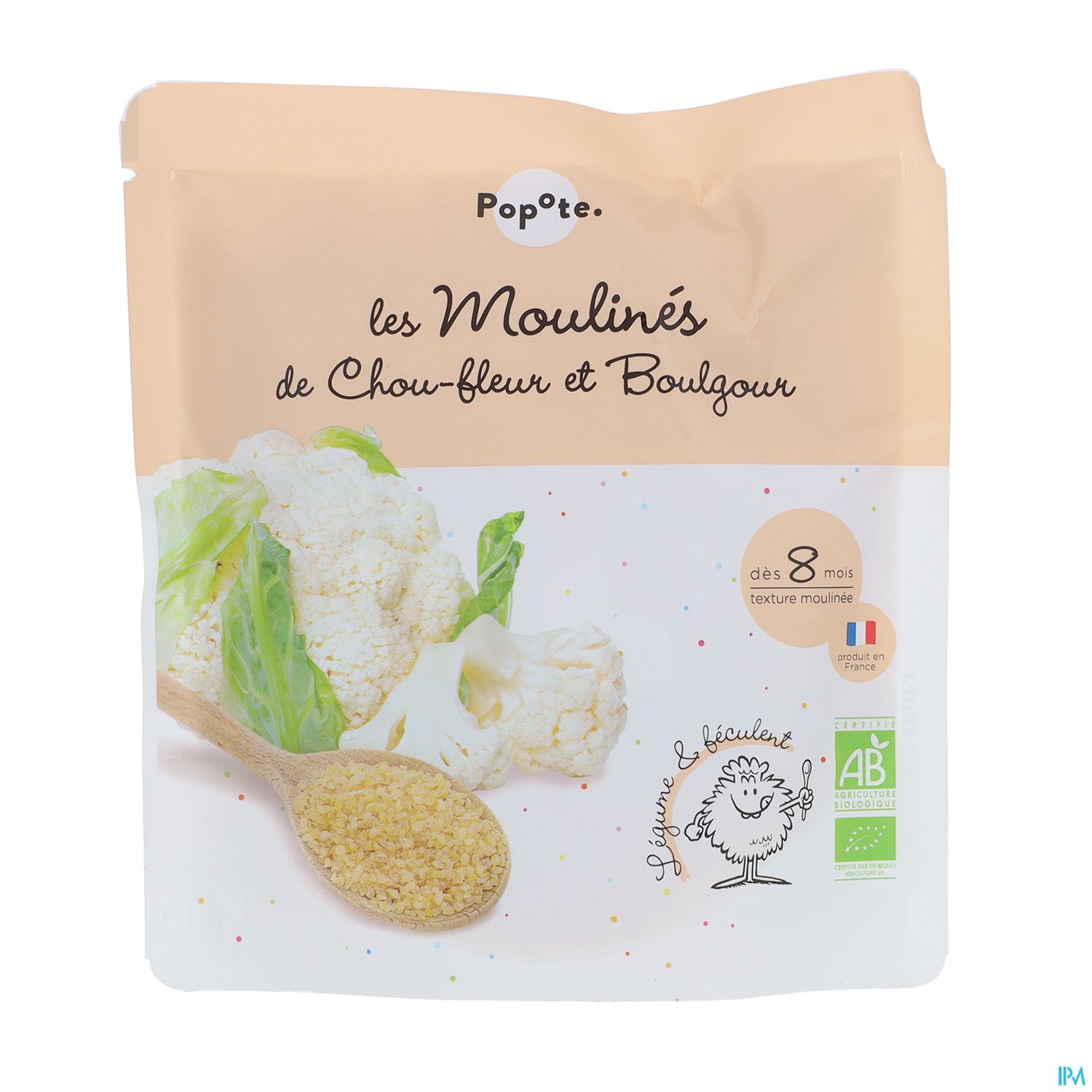 Popote Les Moulines Chou Fleur Boulgour 180g
