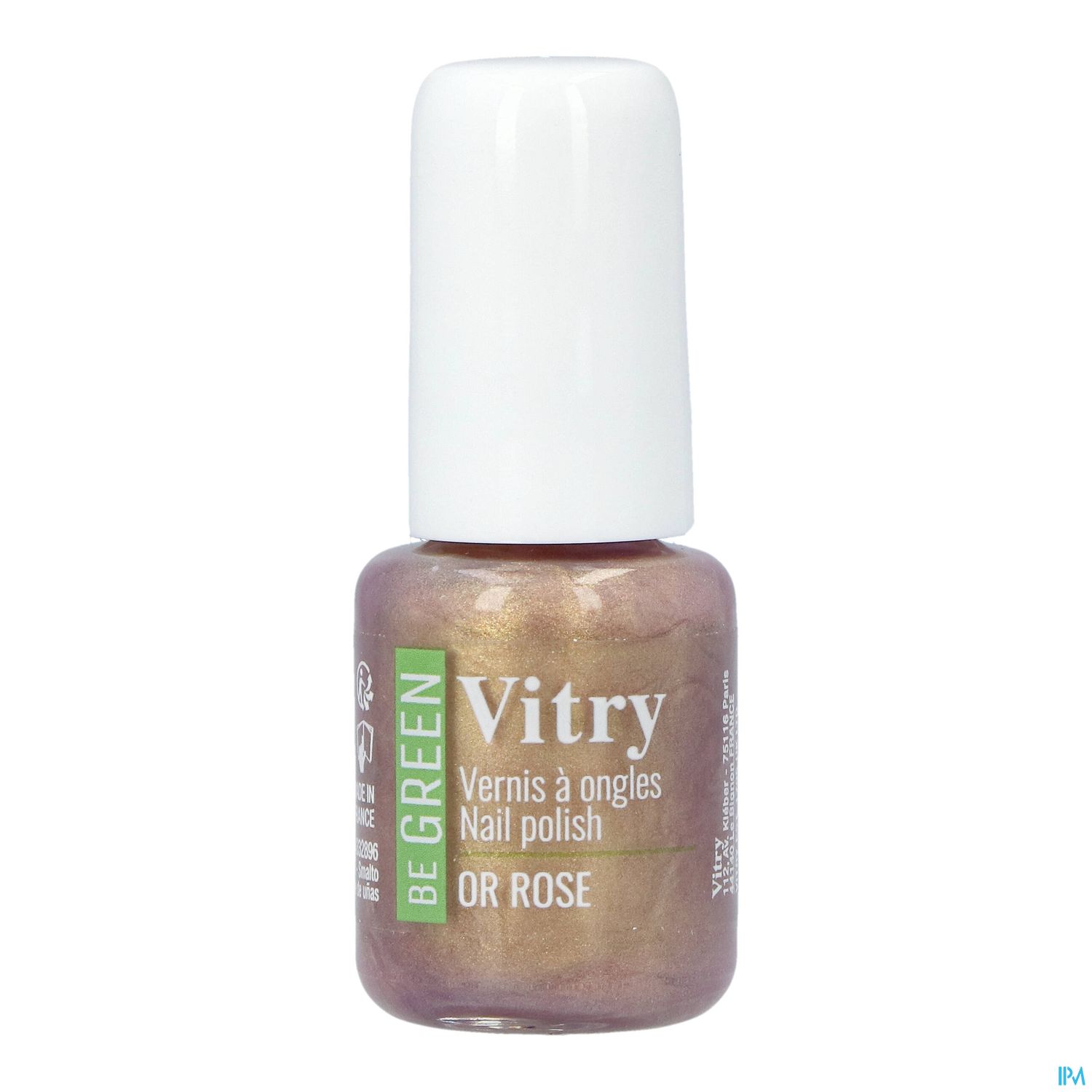Vitry Be Green Vernis Ongles Or Rose 6ml