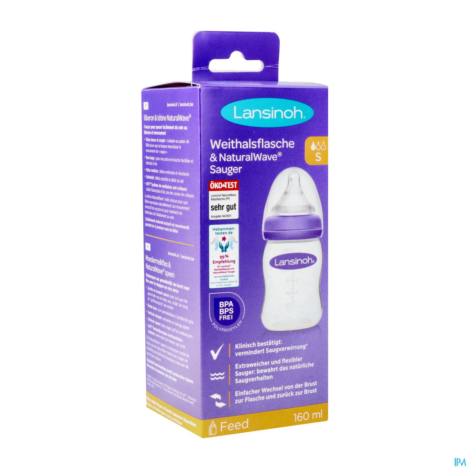 LANSINOH BIB NATURAL WAVE 160ML