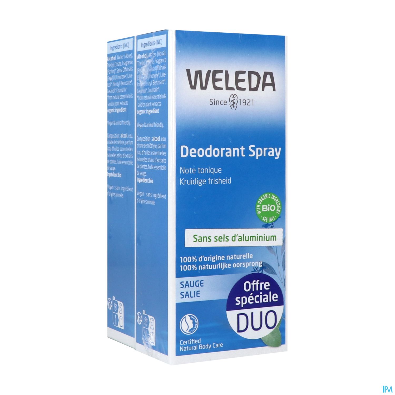 WELEDA DEOD 24H SAUGE SPR 100MLX2