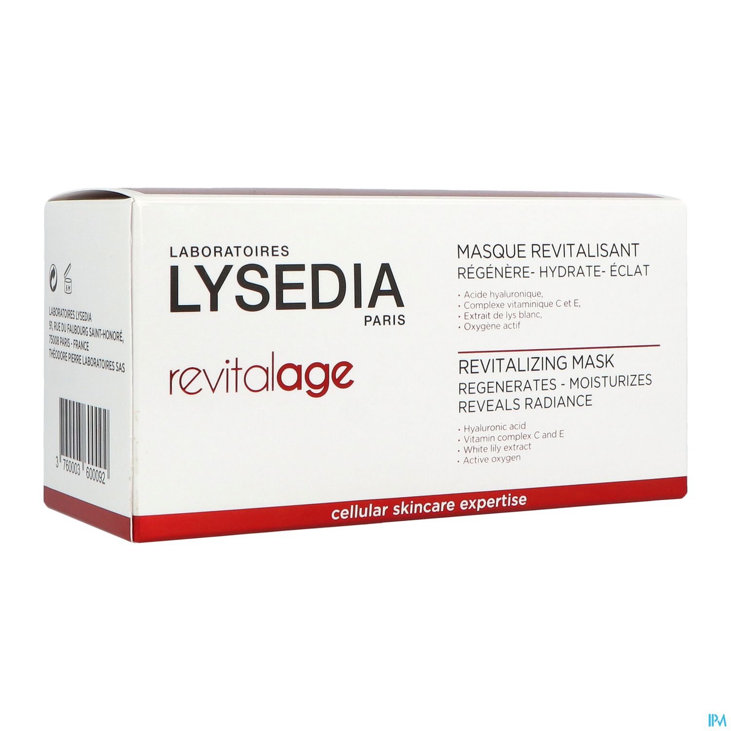 LYSEDIA MASQUE REVITALISANT 70MLX3
