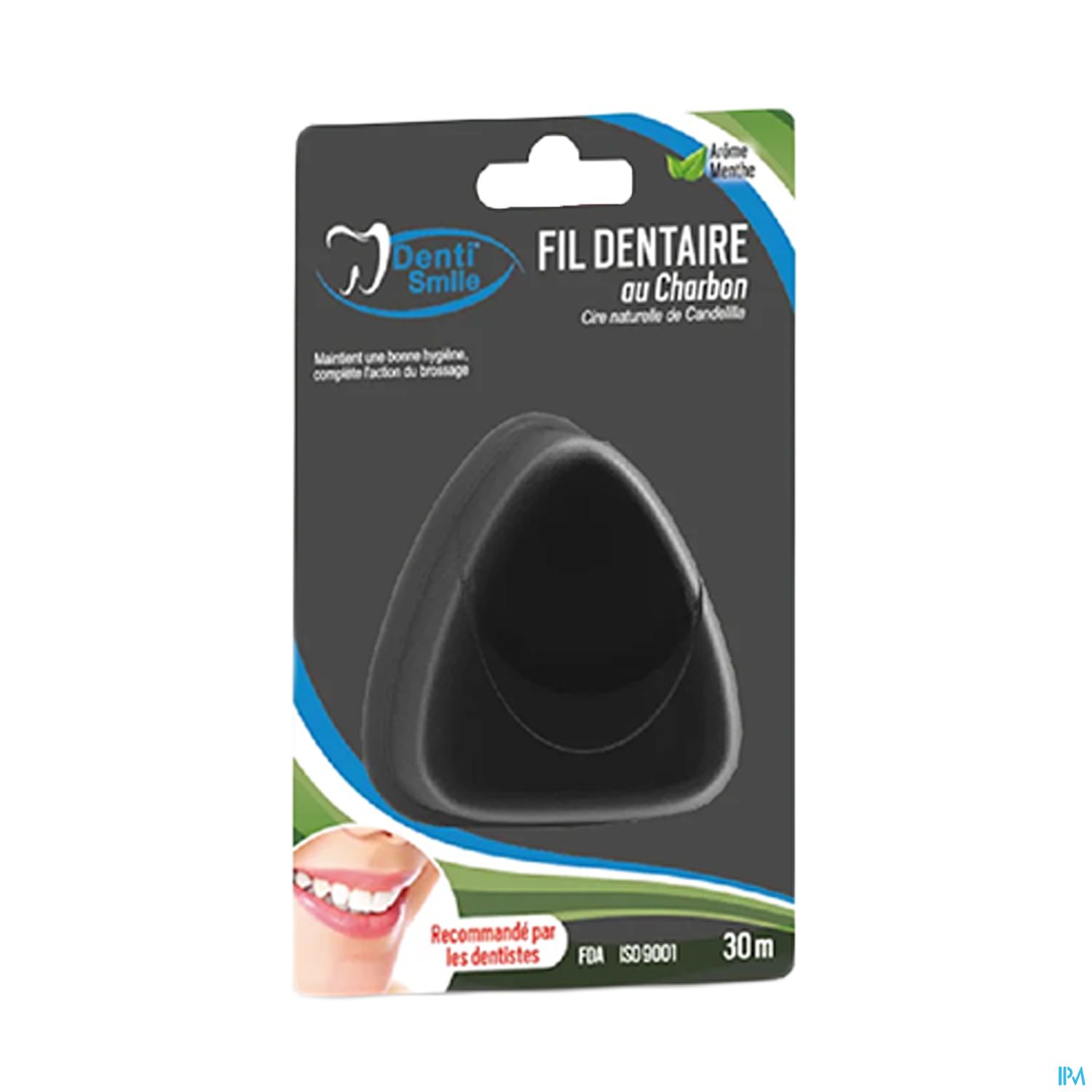 DENTI SMILE FIL DENTAIRE CHARBON