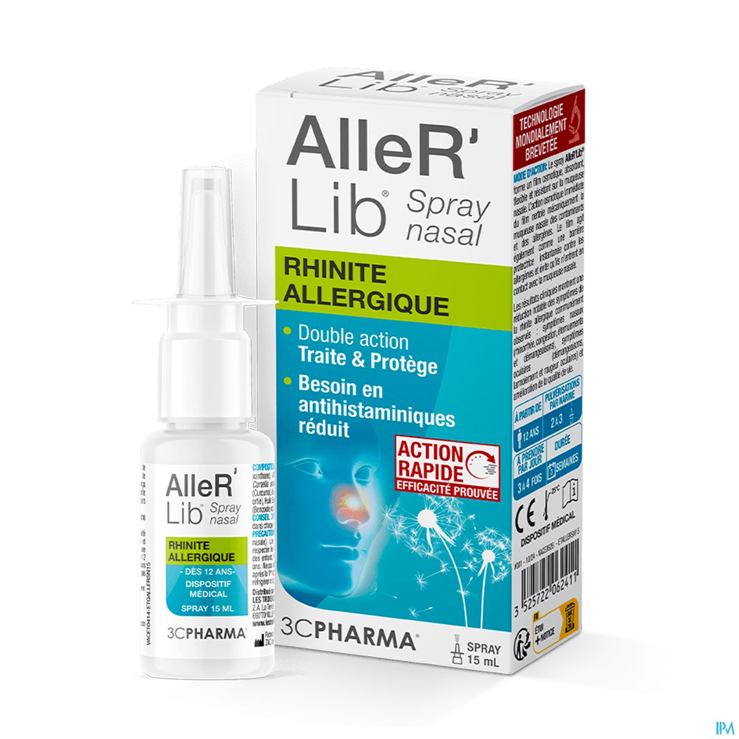 3C PHARMA ALLER'LIB SPR NASAL 15ML