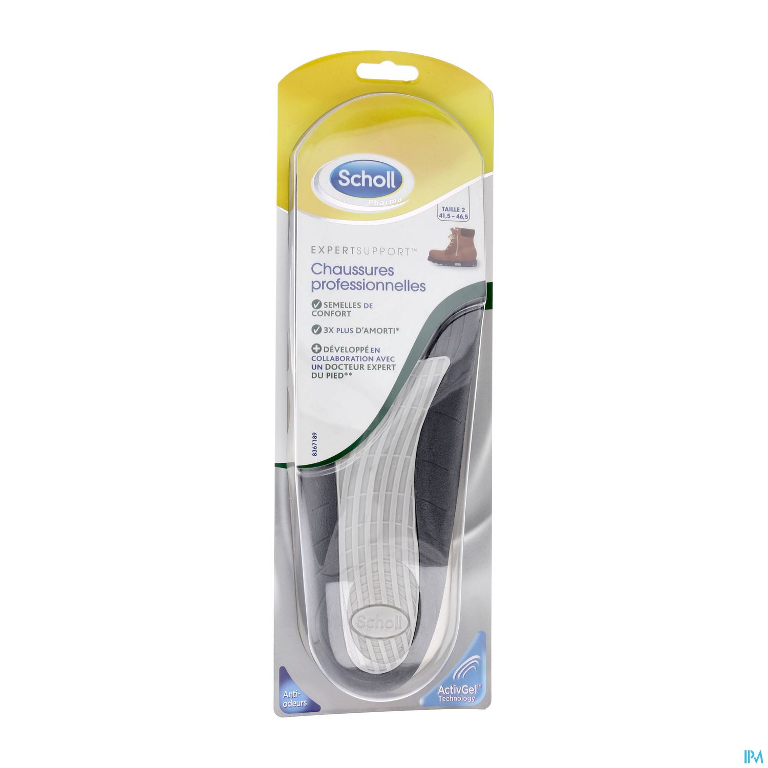 Scholl Semelle Chaussure Professionnelle T2 X2