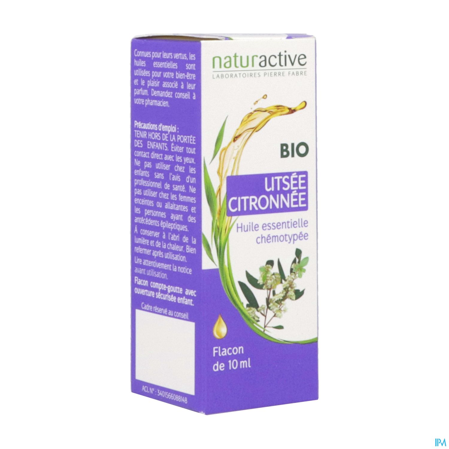 NATURACTIVE LITSEE CITRON HE BIO10