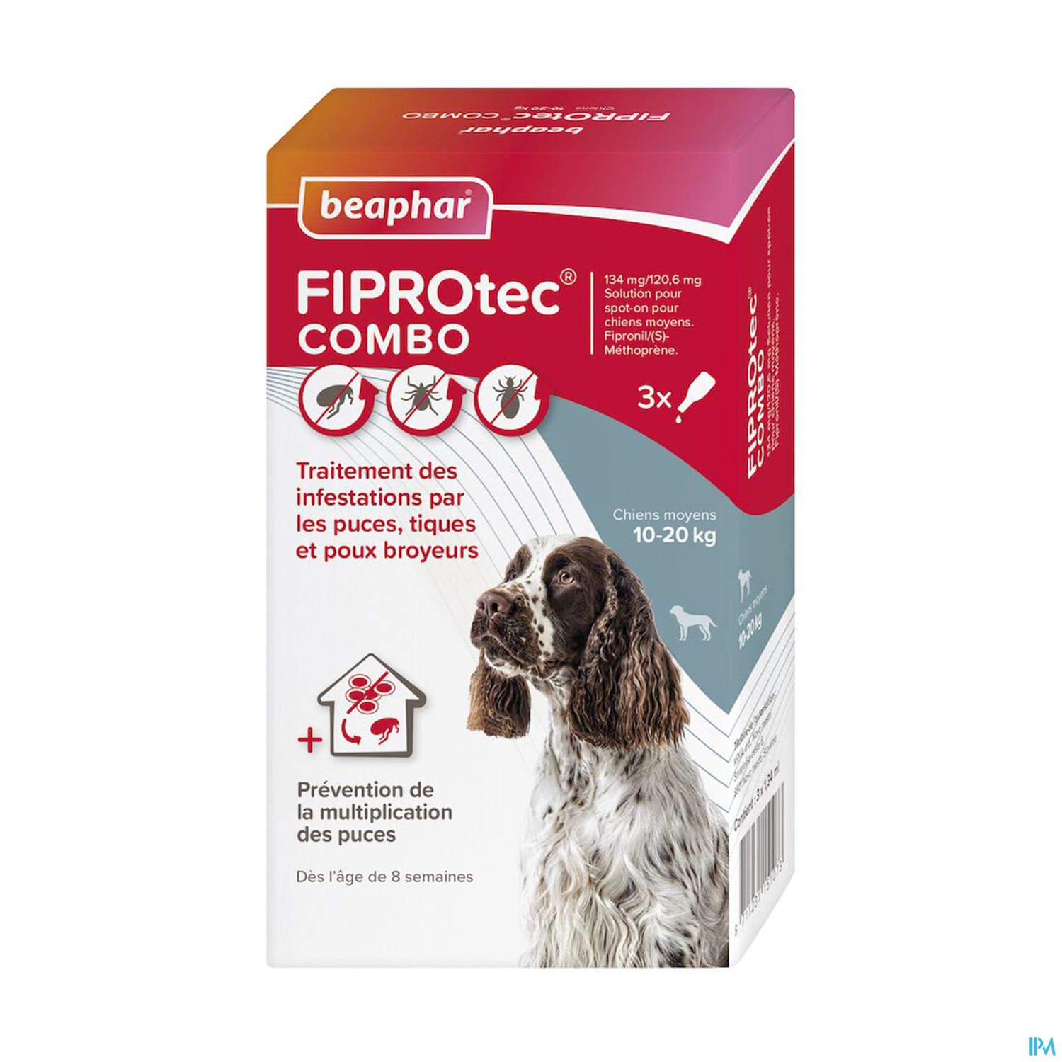 BEAPHAR FIPROTEC COMBI MOY CHIENX3