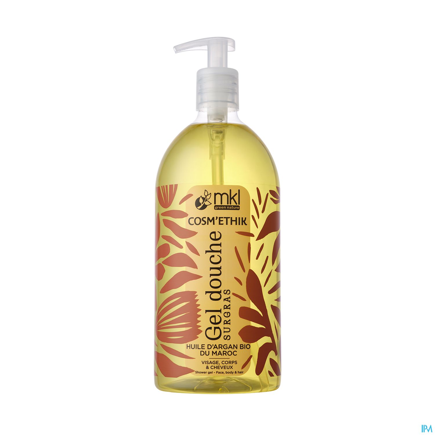 Mkl Green Nature Gel Douche Huile D'argan Du Maroc Cosm'ethik 1l