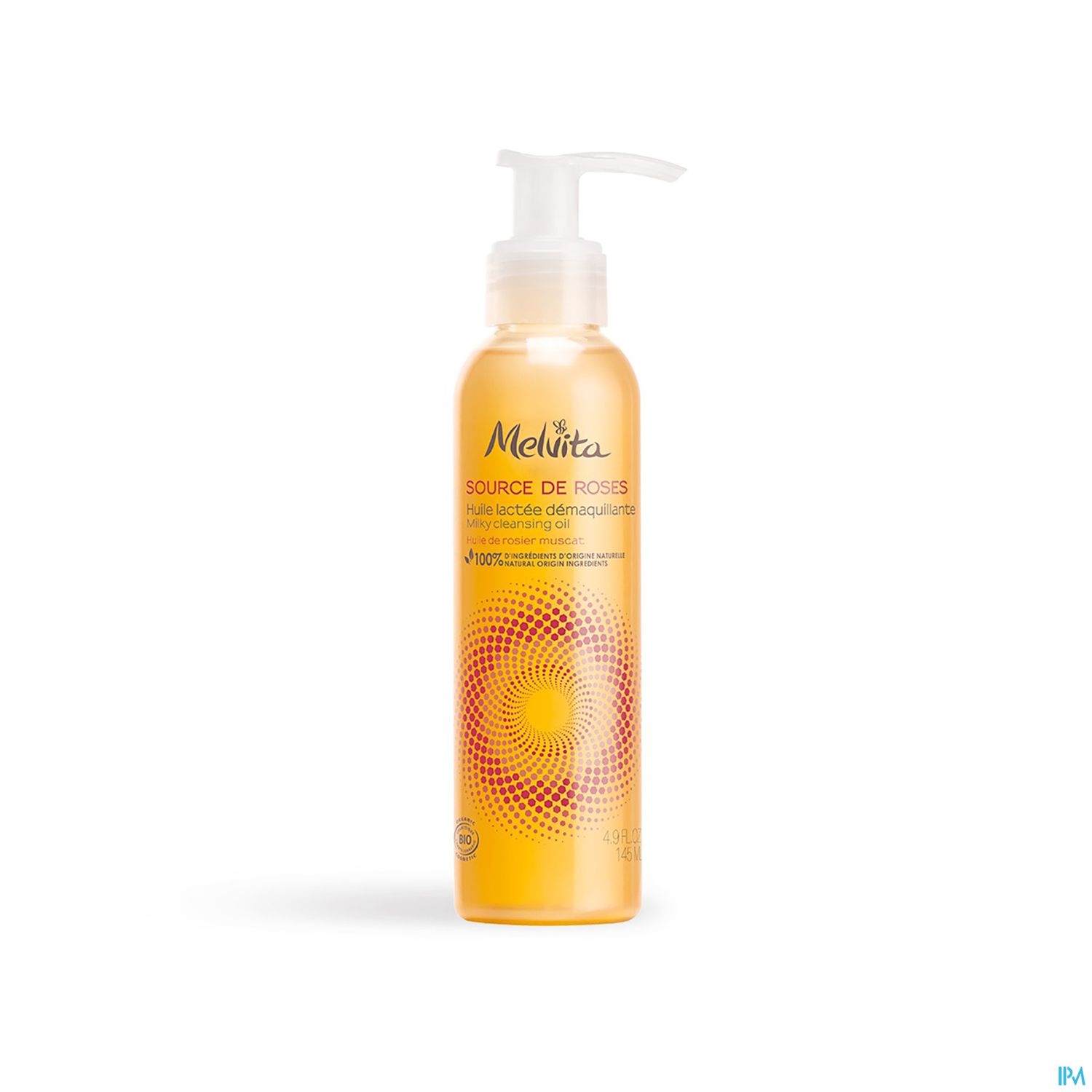 Melvita Source De Roses Huile Lactee Demaquillante Bio 145ml
