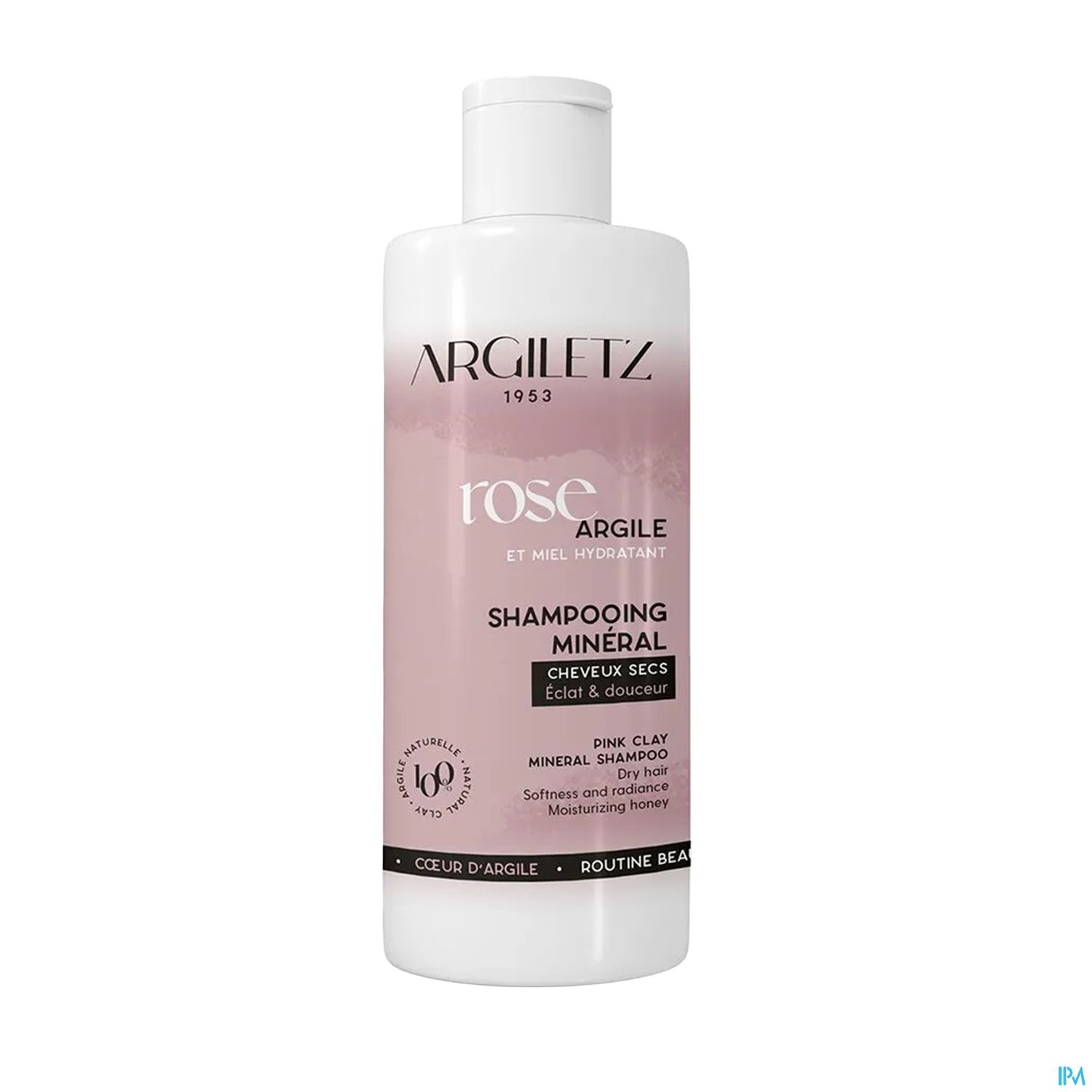Argiletz Coeur Argile Shampooing Cheveux Secs Argile Rose 200ml