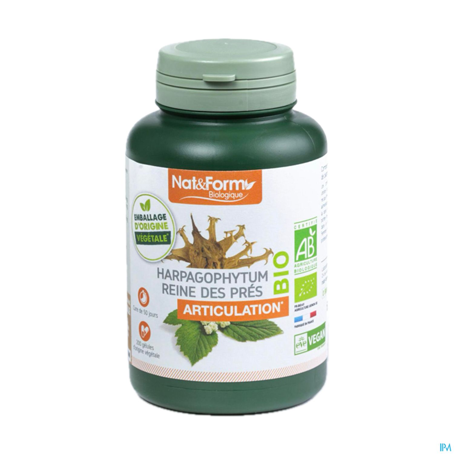 Nat Et Form Bio Harpagophytum Reine Des Pres Gelule Vegetale 200