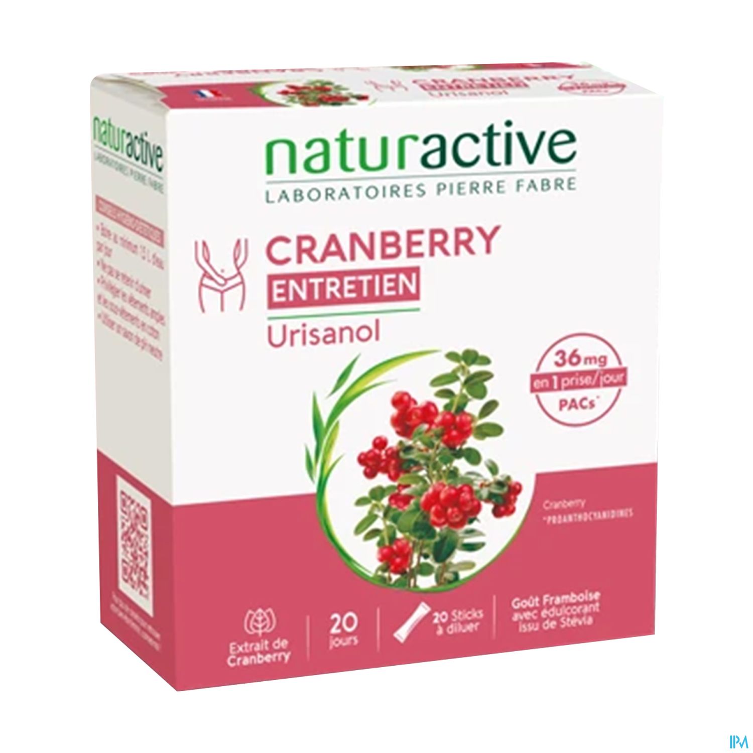 Naturactive Urisanol Entretien Cranberry Stick 20
