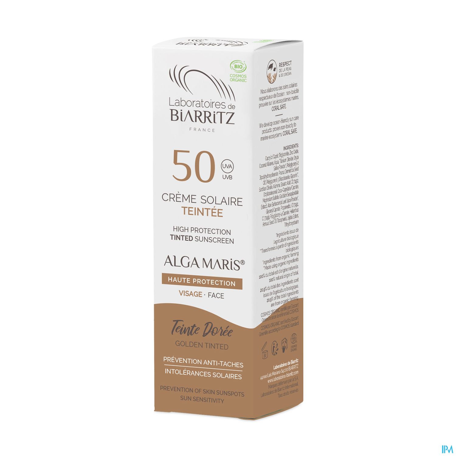 LDBIARRITZ CR SOL TEINT DORE SPF50