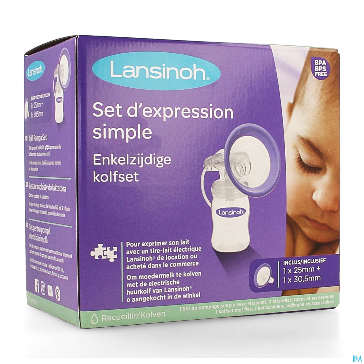 LANSINOH SET EXPRESS T/LAIT ELEC