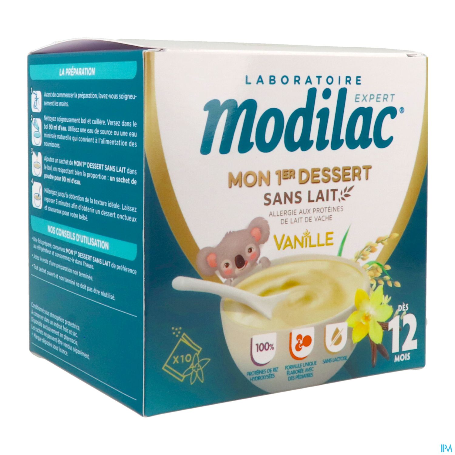 MODILAC 1ER DESS S/LAIT VAN 12M 10