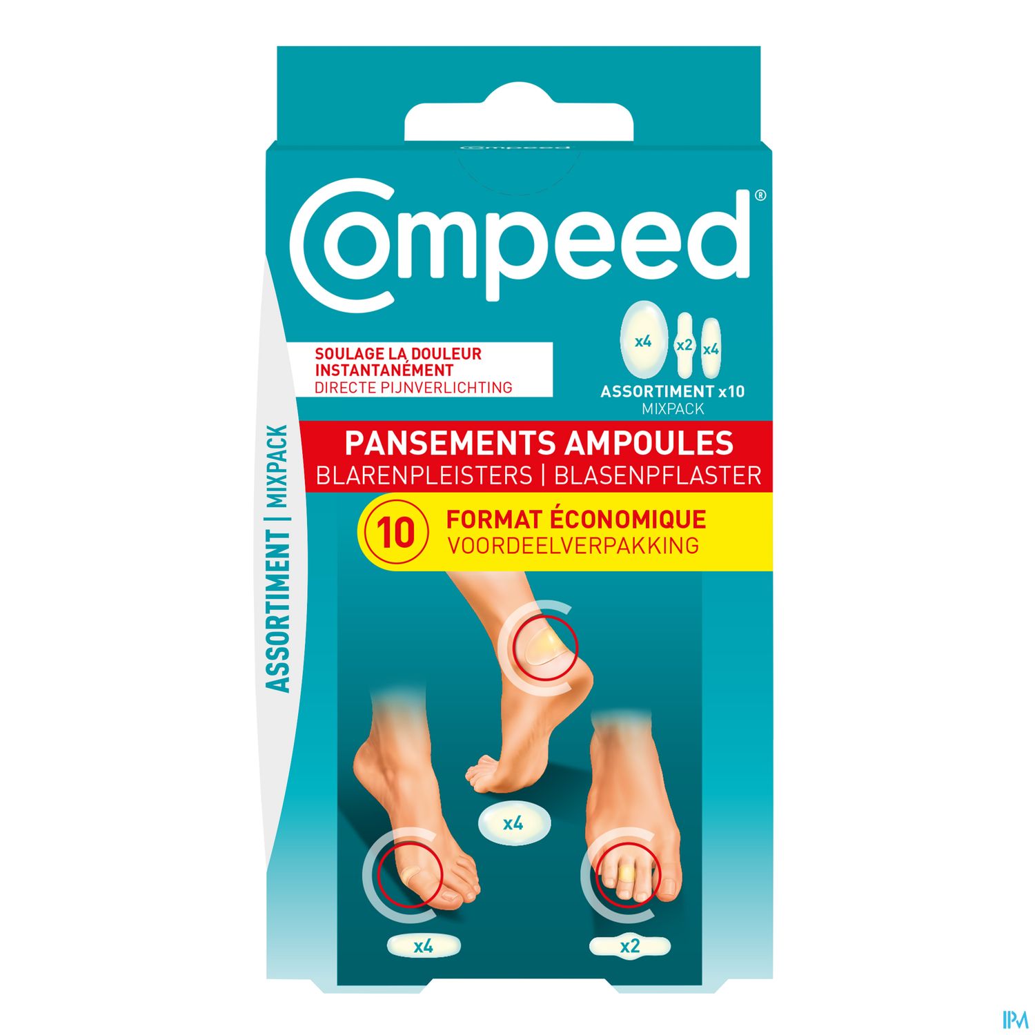 COMPEED PANS AMP ASSORTIMENT BTE10