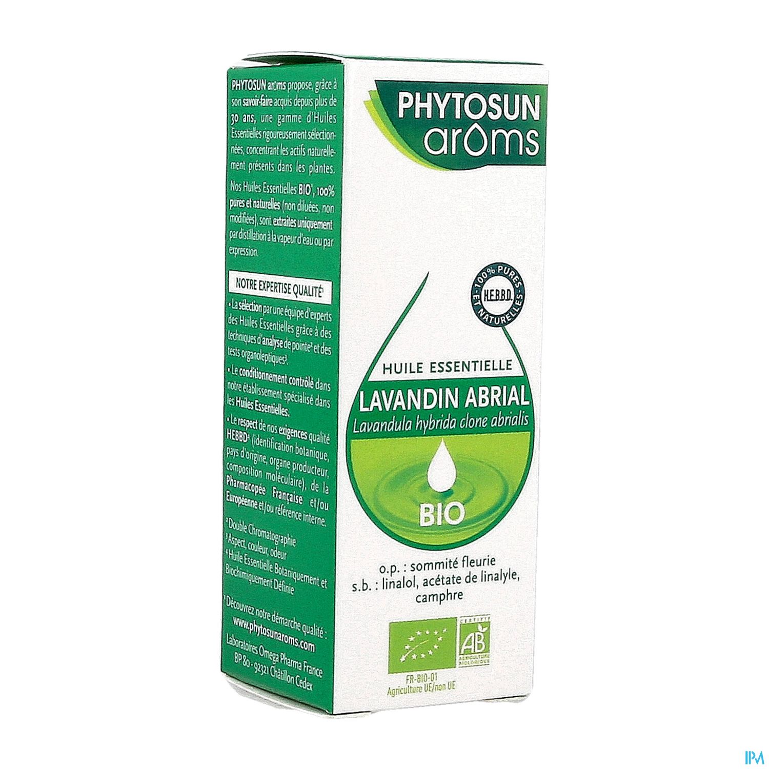 Phytosun Aroms Huile Essentielle Lavandin Abrial Bio 10ml