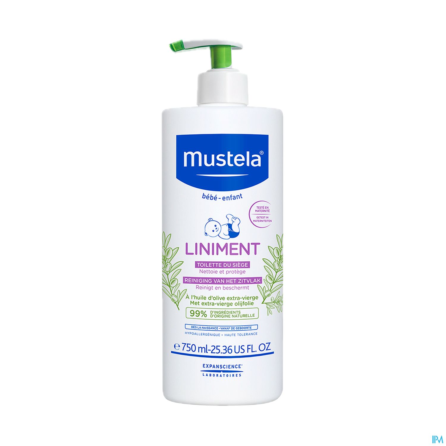 MUSTELA BB LINIMENT FL POMPE 750ML
