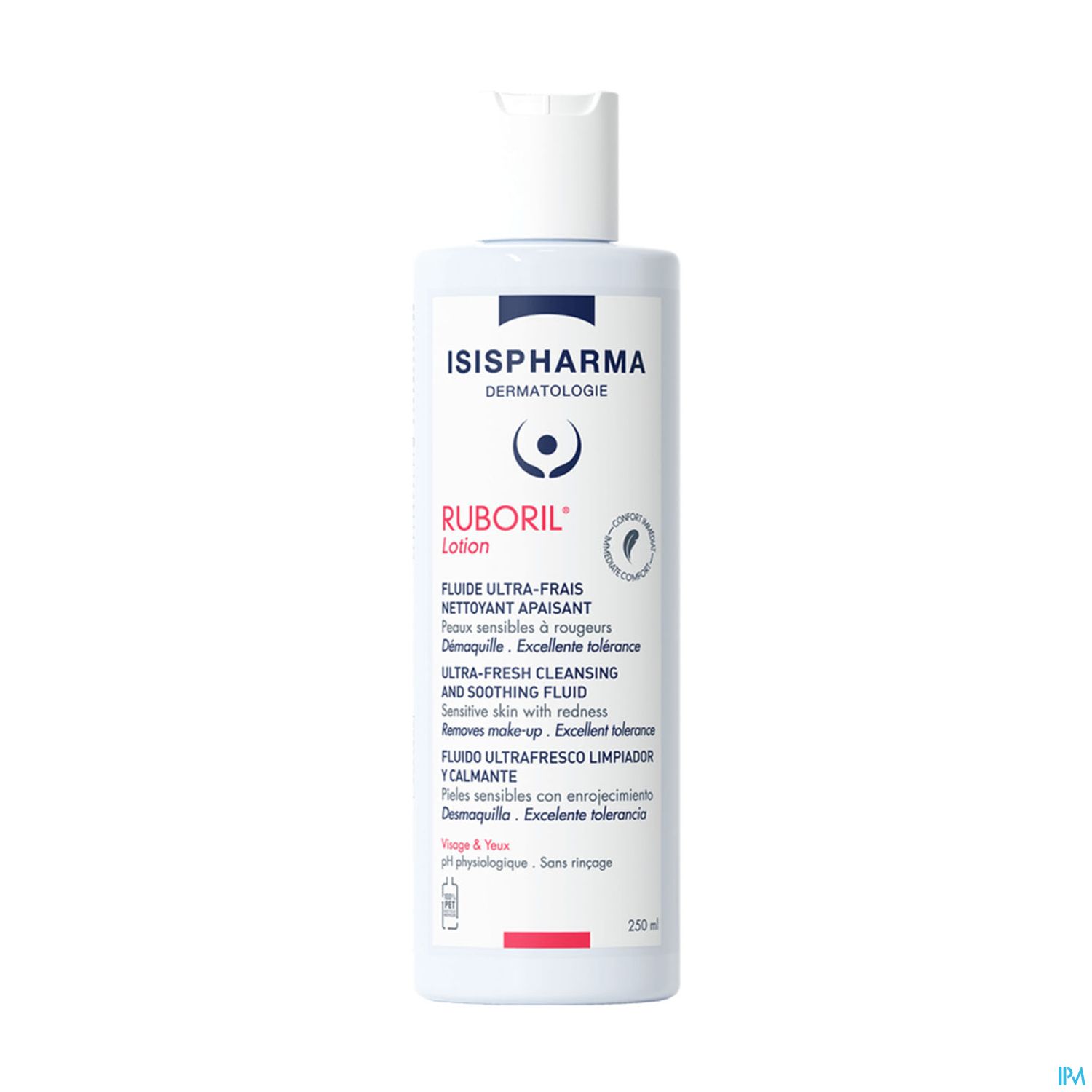 Isispharma Ruboril Lotion Lait Demaquillant Apaisant 250ml